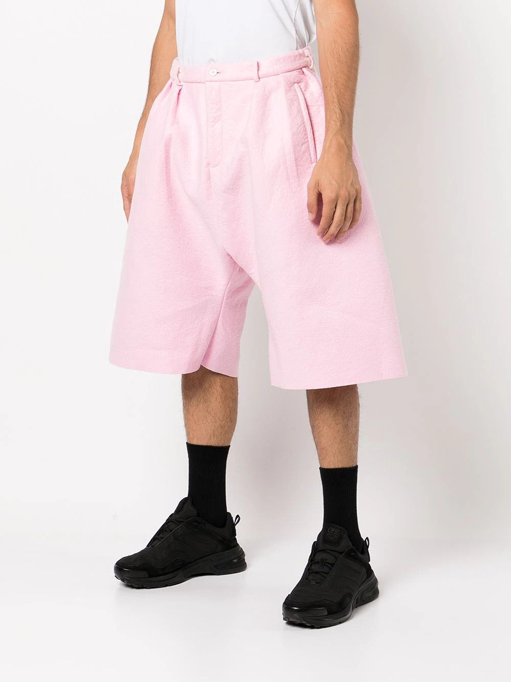 Comme des Garçons Homme Plus Pink Pleated Shorts