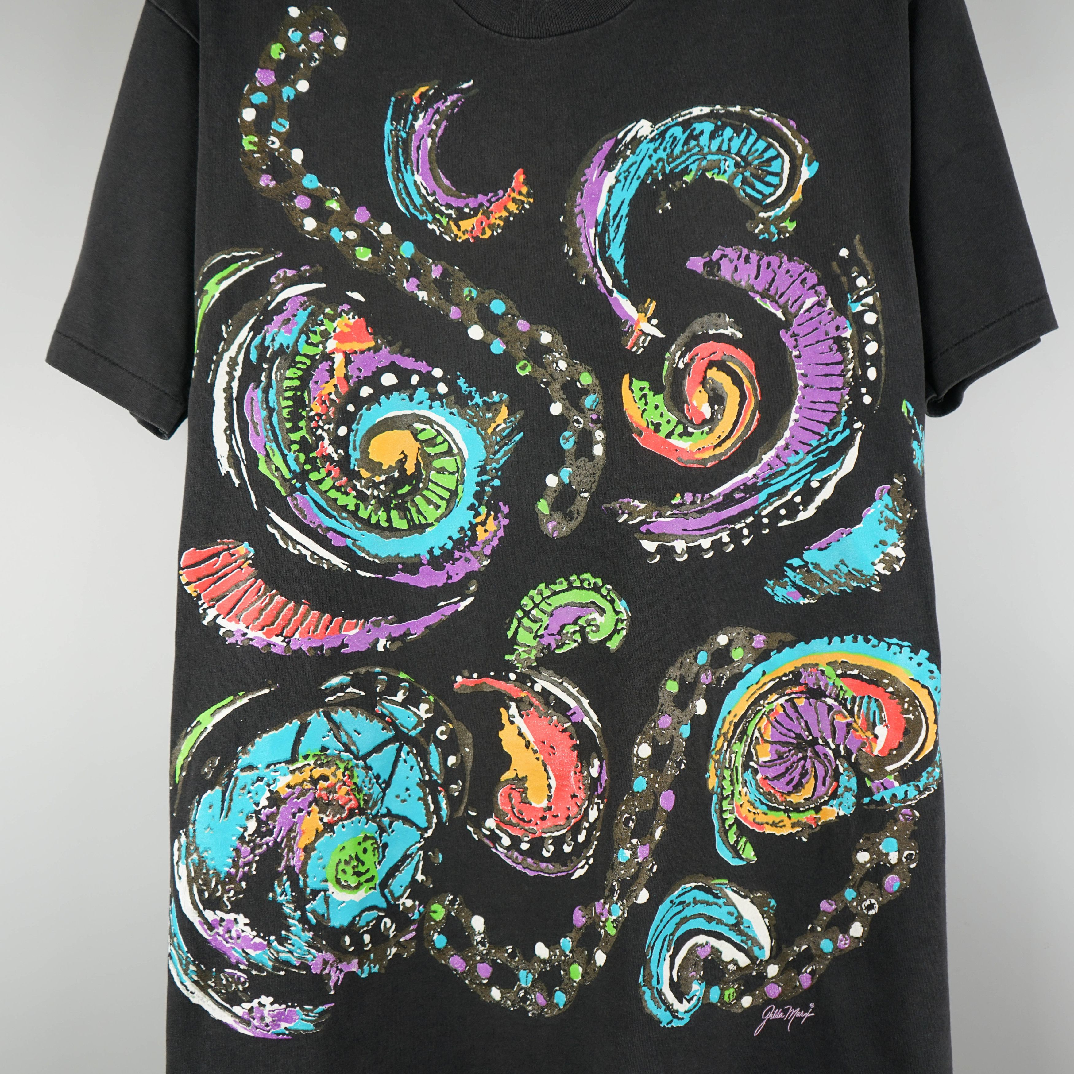 Arts & Science × Vintage 1990s Gilda Mary Painting Art T-Shirt Size US XL / EU 56 / 4 - 2 Thumbnail