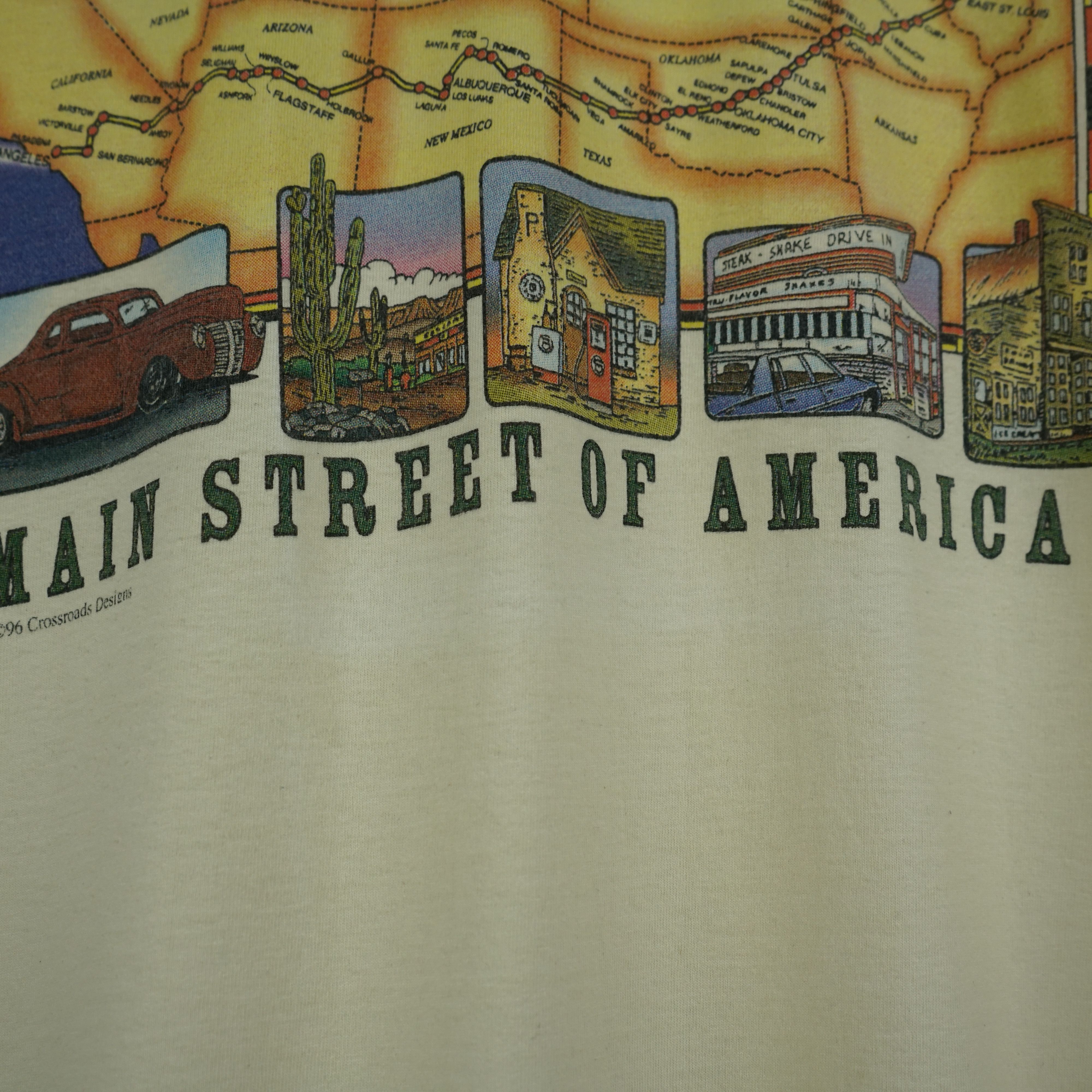 Harley Davidson × Vintage 1990s H-D Road 66 t-shirt Size US L / EU 52-54 / 3 - 4 Thumbnail