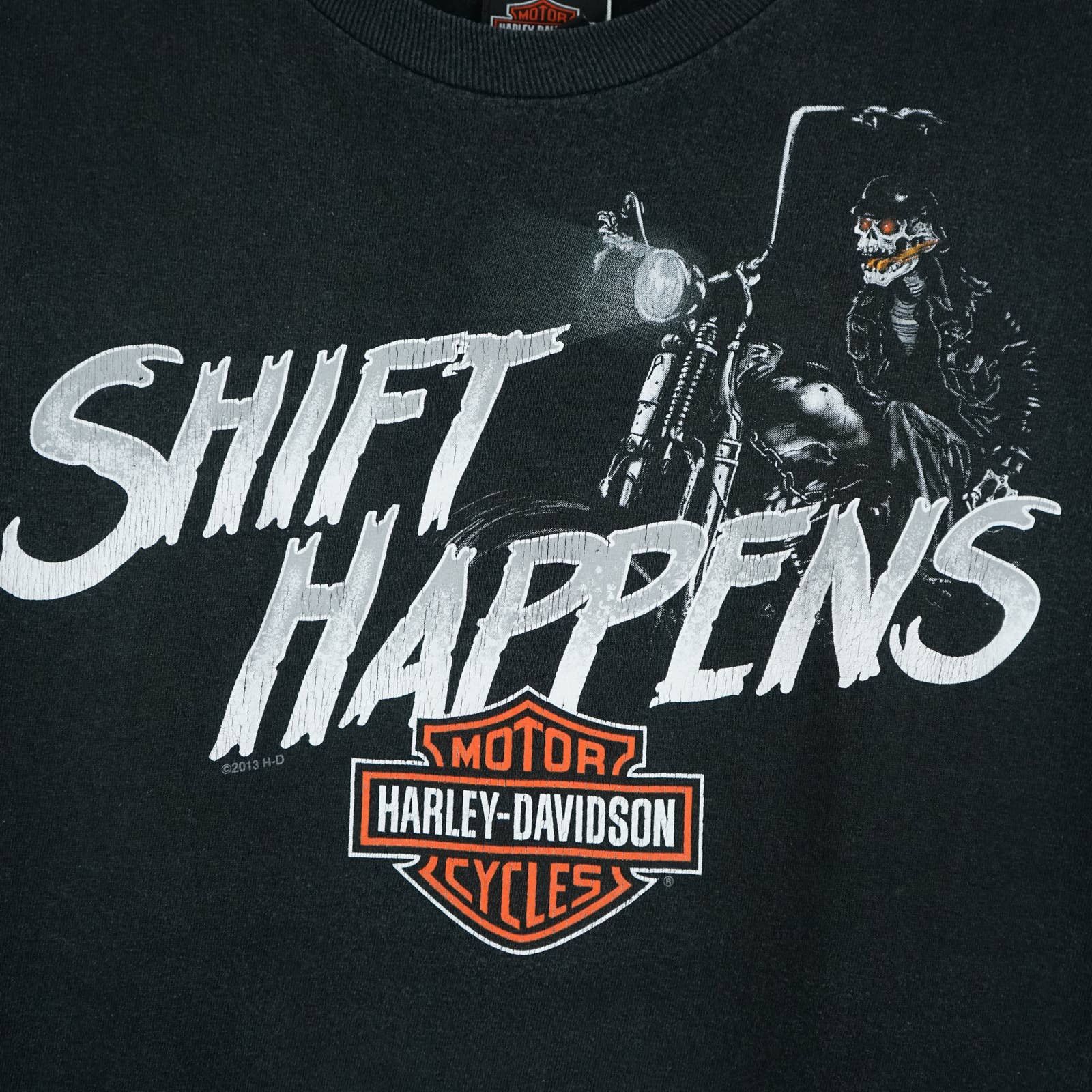 Harley Davidson × Vintage 2013 Shift Happens t-shirt Size US XXL / EU 58 / 5 - 2 Thumbnail