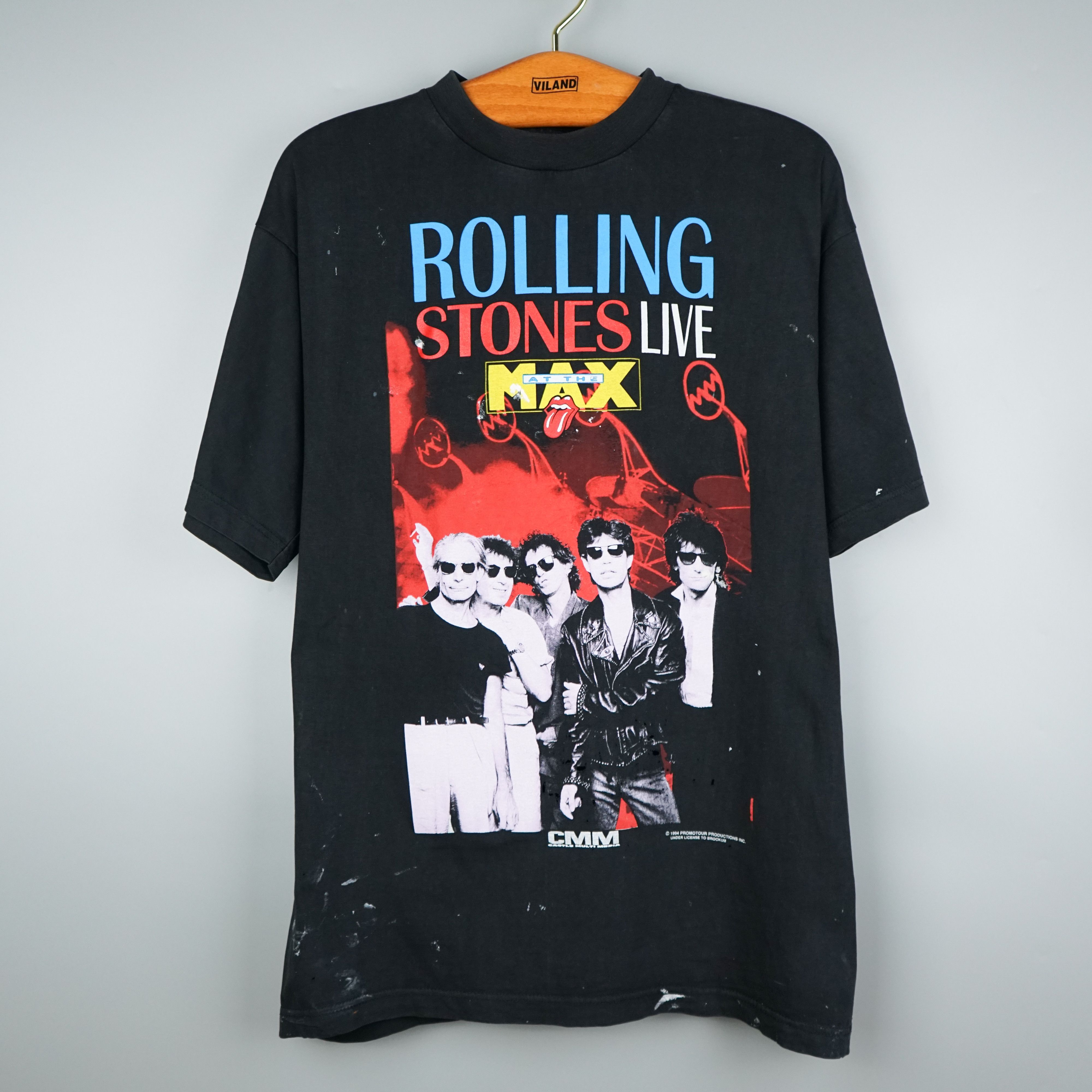 Band Tees × The Rolling Stones × Vintage 1994 Rolling Stones Distressed t shirt Size US L / EU 52-54 / 3 - 1 Thumbnail