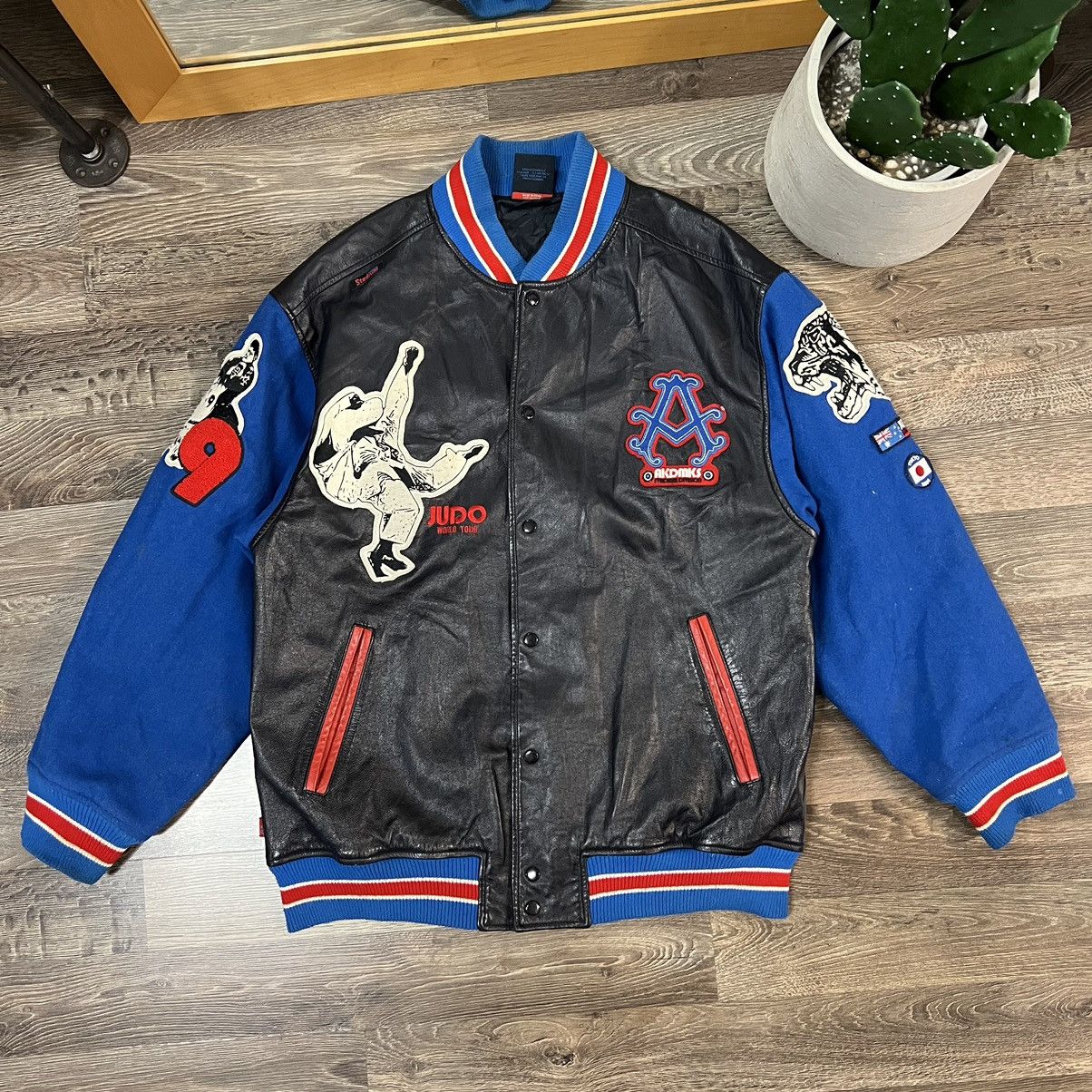 Vintage y2k akademiks world judo competition varsity jacket
