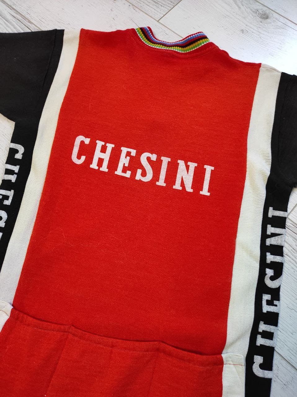 Vintage Chesini Verona Jersey Vintage 80s Trikot Bicycle Size M Size US M / EU 48-50 / 2 - 7 Thumbnail