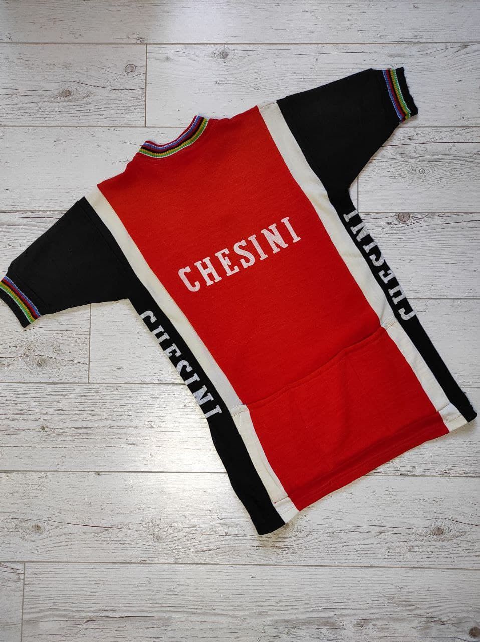 Vintage Chesini Verona Jersey Vintage 80s Trikot Bicycle Size M Size US M / EU 48-50 / 2 - 6 Thumbnail