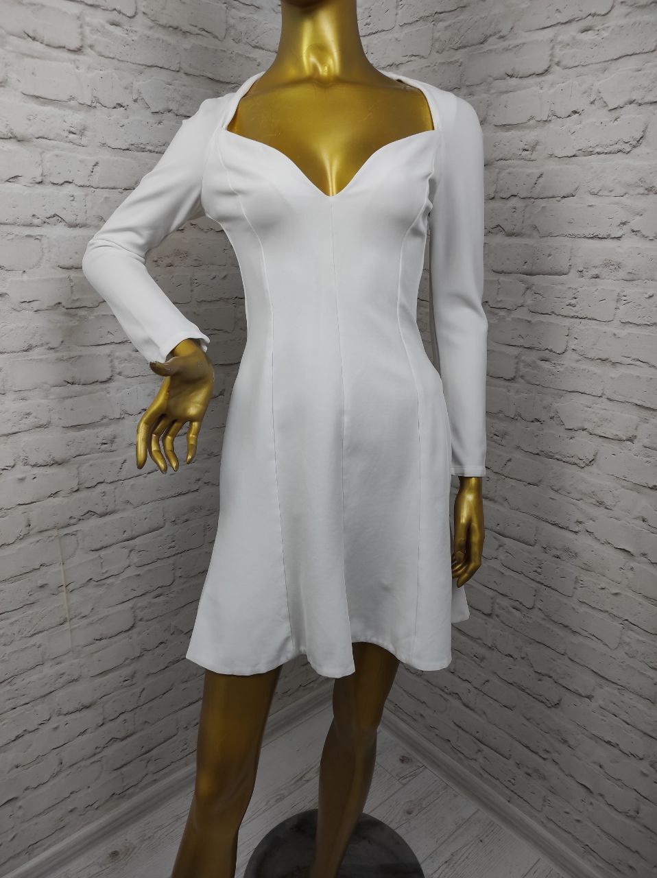 image of Cushnie Et Ochs Jersey Power Mini Dress Sweetheart Size Xs in White, Women's