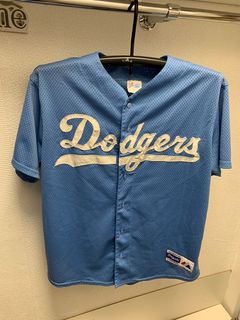 Brooklyn Dodgers Cooperstown Jersey Old School All Sewn by Majestic Blue (  XL )