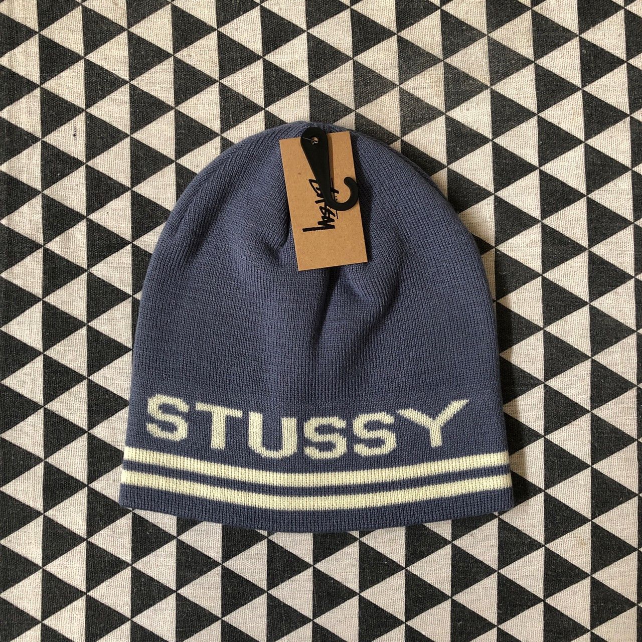 Stussy Jaquard Striped Skullcap Beanie | Grailed