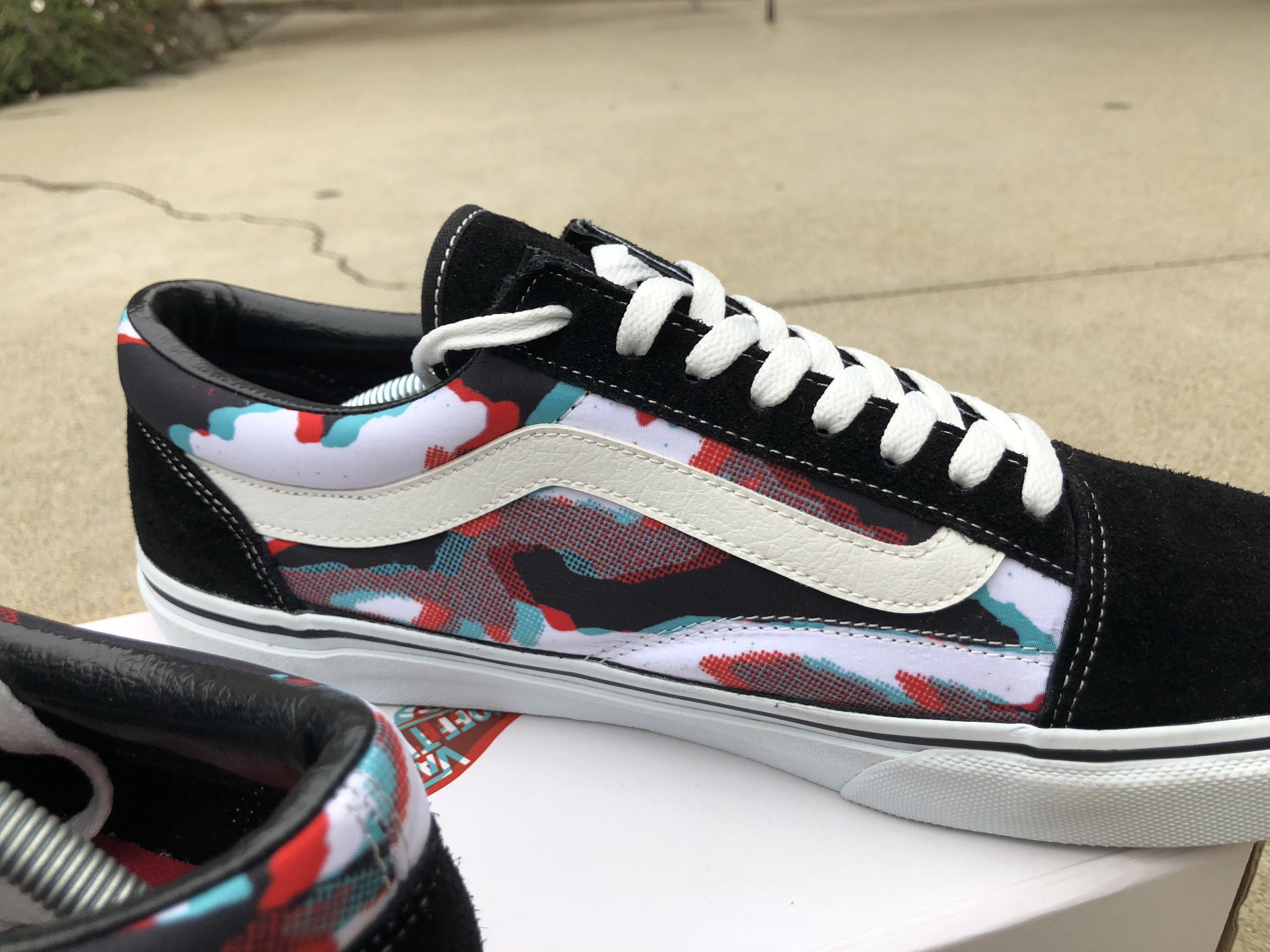 Vans Vans Japan x 24 Karats Retro Futuristic Camo V36CL Old Skool | Grailed