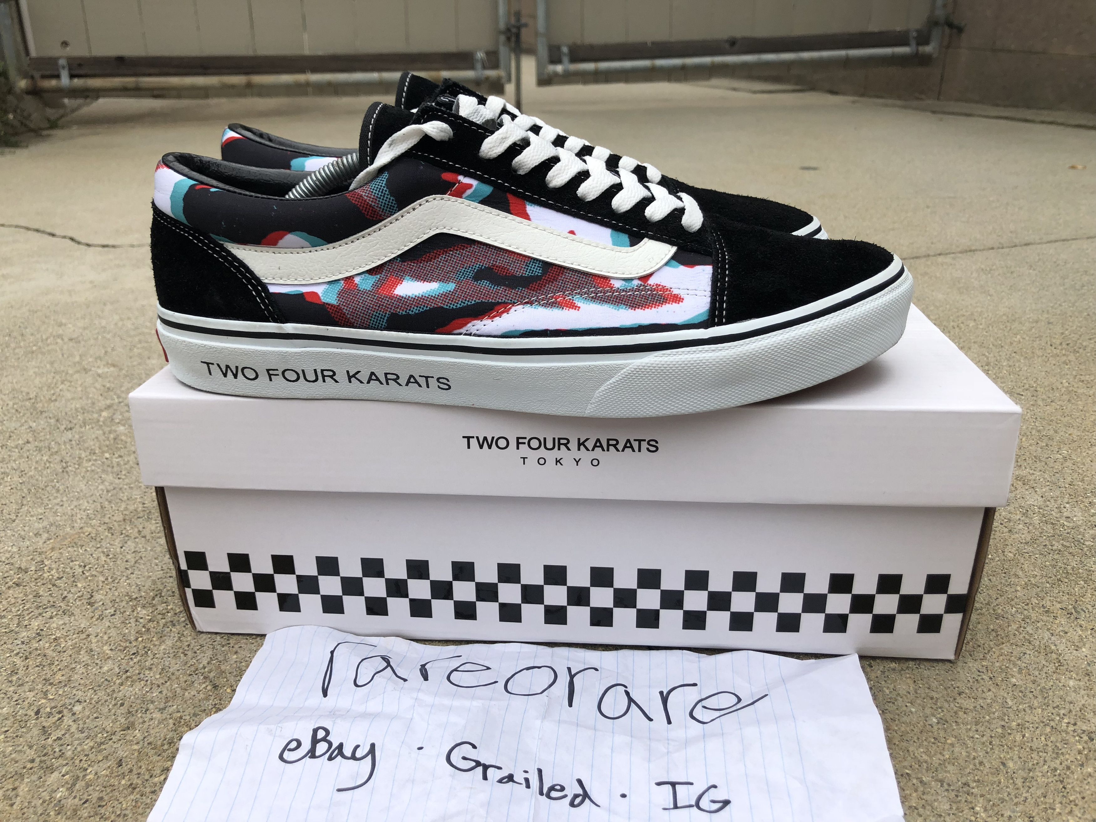 Vans Vans Japan x 24 Karats Retro Futuristic Camo V36CL Old Skool | Grailed