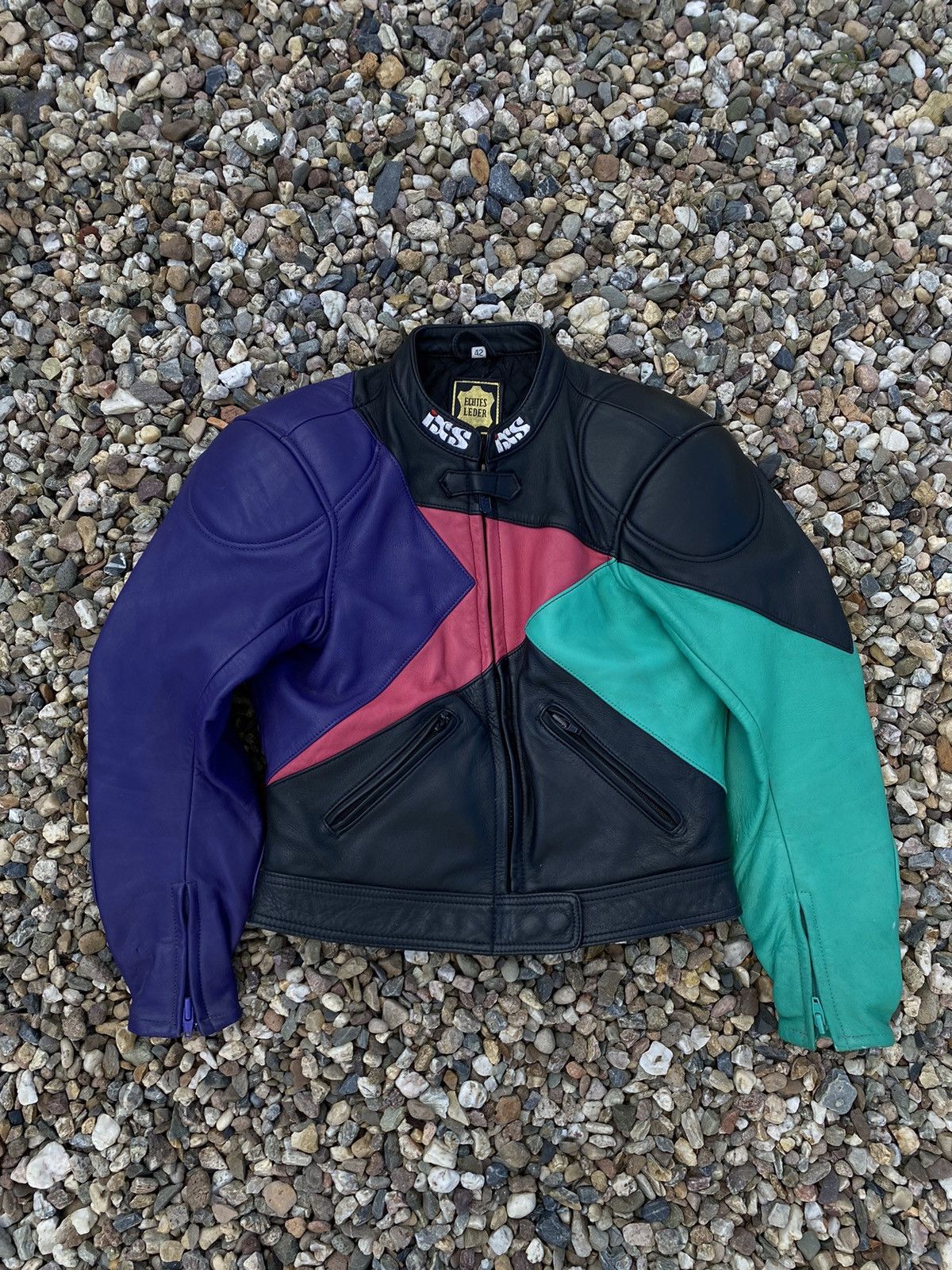 Other Multicolor IXS moto leather racing jacket Size XL / US 12-14 / IT 48-50 - 1 Thumbnail
