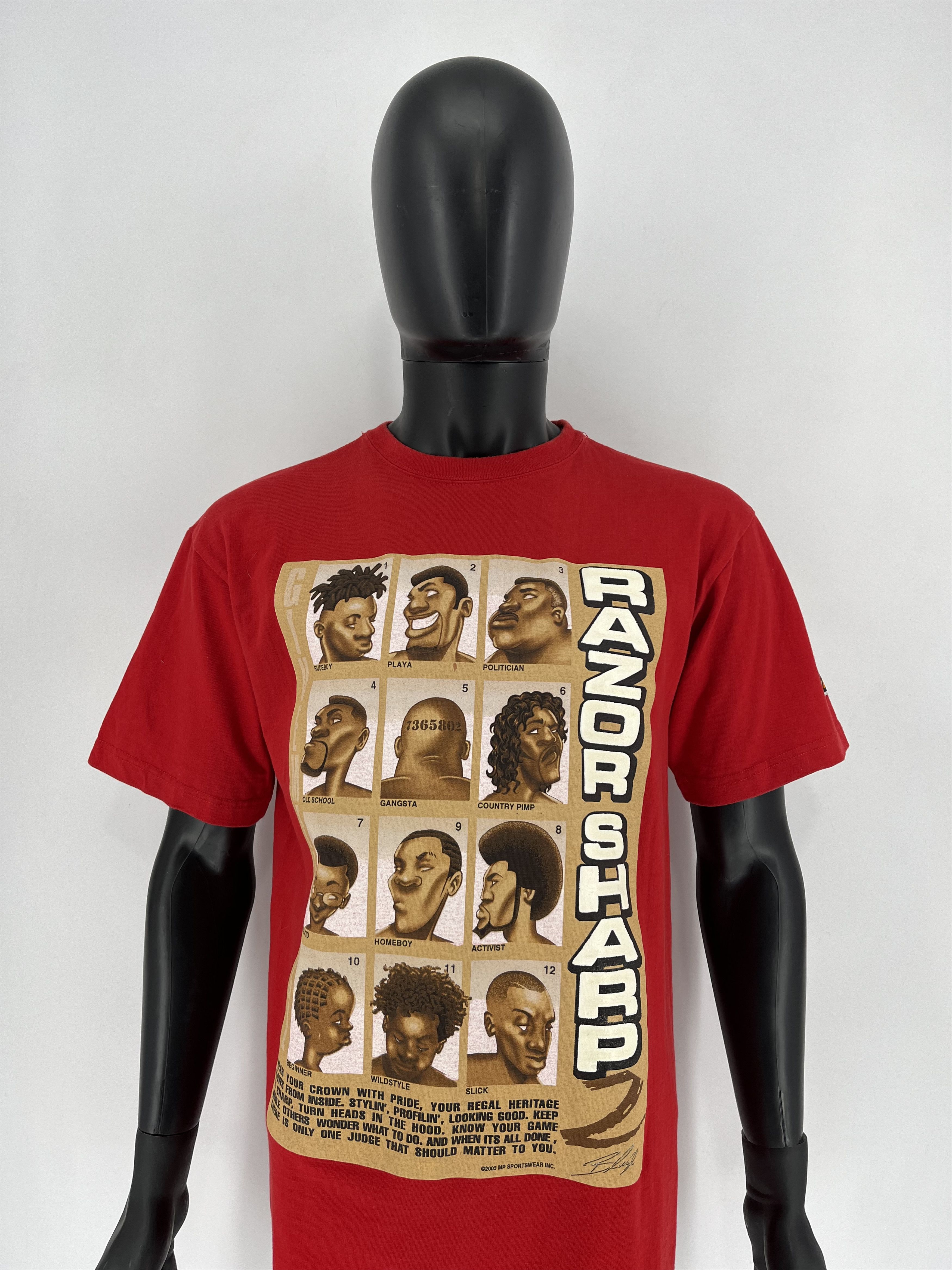 Rap Tees Vintage 2003 hiphop Fashion GIVEMEFACE 03 razor sharp Size US M / EU 48-50 / 2 - 3 Thumbnail