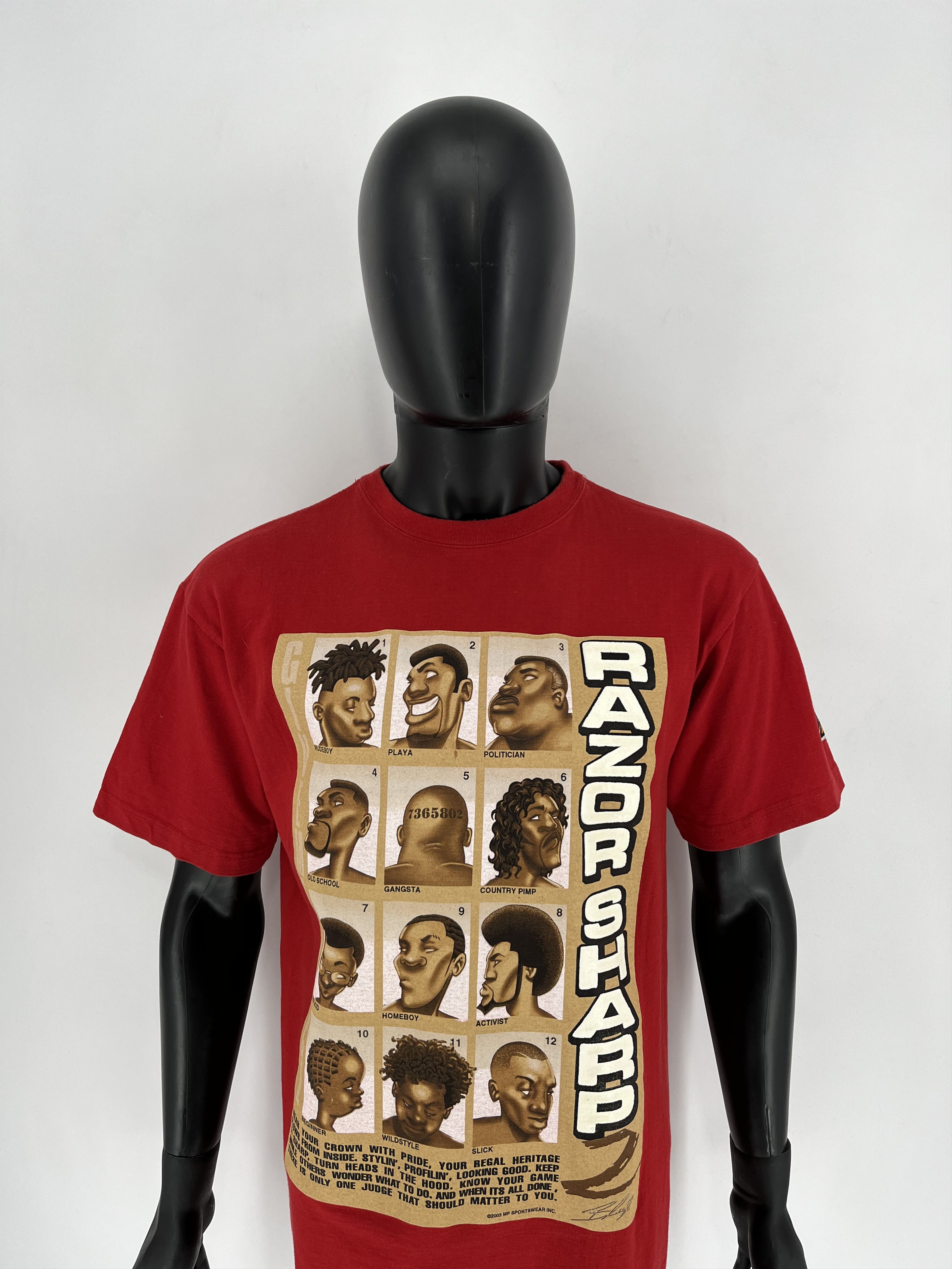 Rap Tees Vintage 2003 hiphop Fashion GIVEMEFACE 03 razor sharp Size US M / EU 48-50 / 2 - 7 Thumbnail