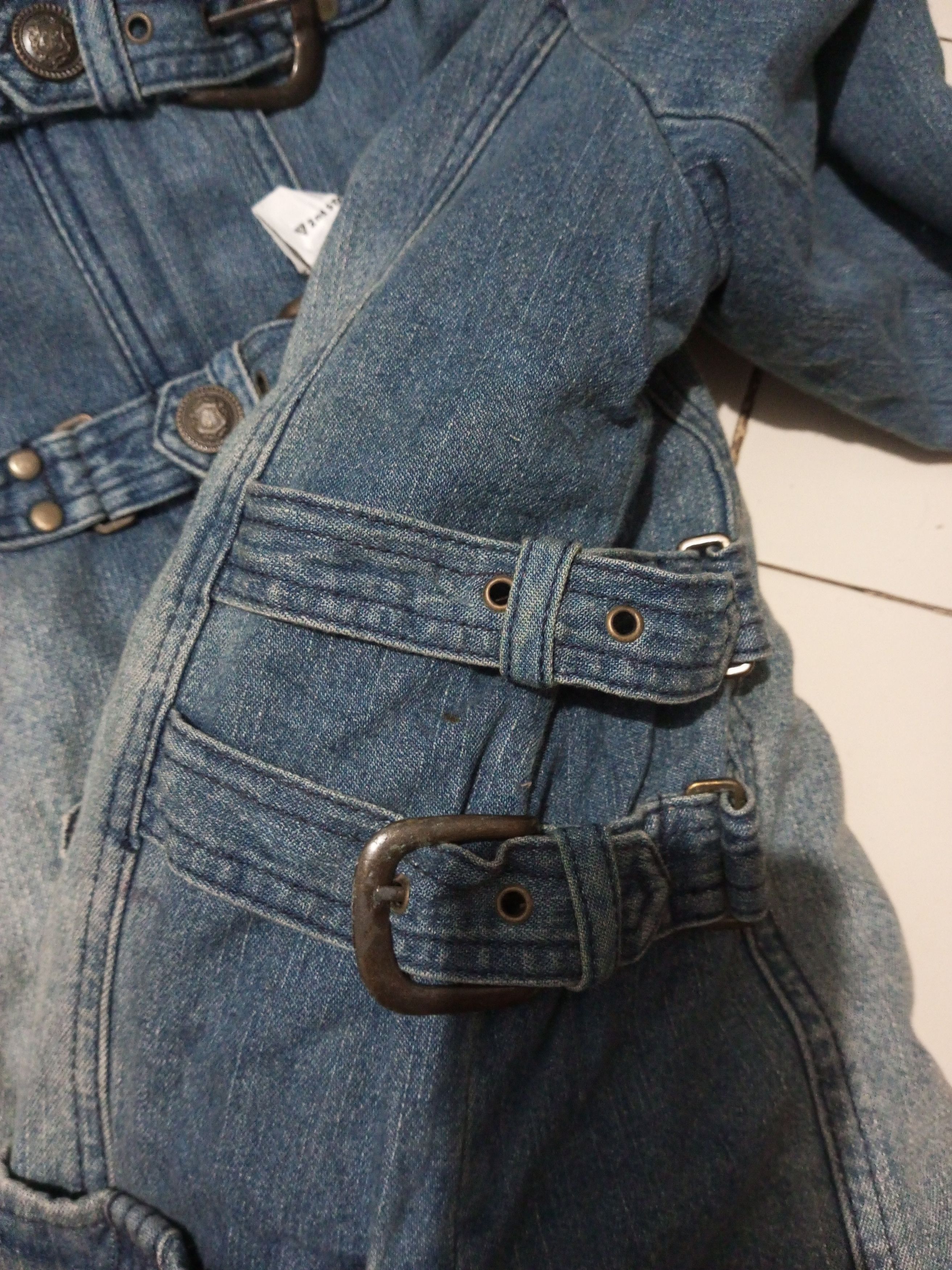If Six Was Nine Mohair Denim Parka Rabbit Fur Hood Cecil McBee Size M / US 6-8 / IT 42-44 - 6 Thumbnail