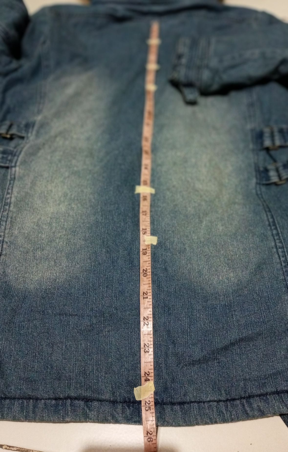 If Six Was Nine Mohair Denim Parka Rabbit Fur Hood Cecil McBee Size M / US 6-8 / IT 42-44 - 11 Thumbnail