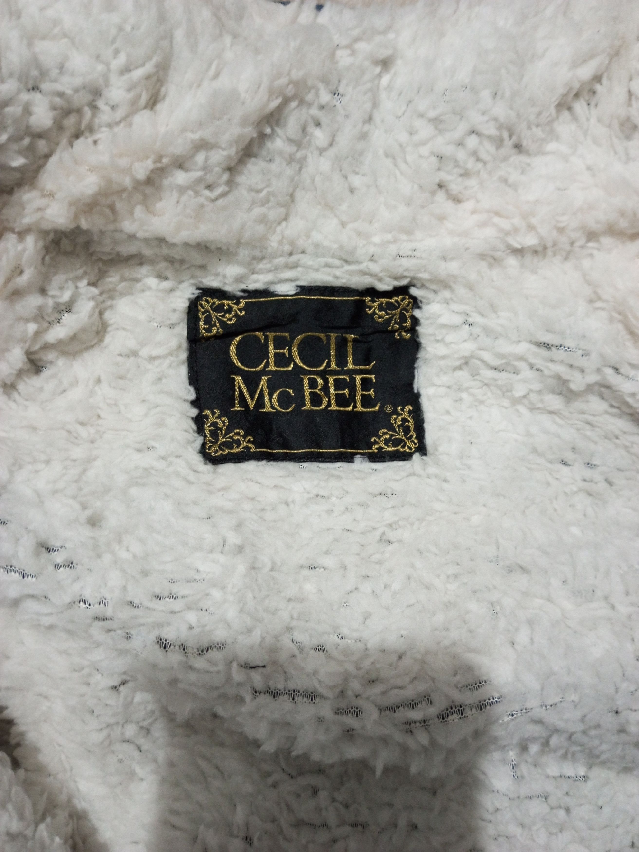 If Six Was Nine Mohair Denim Parka Rabbit Fur Hood Cecil McBee Size M / US 6-8 / IT 42-44 - 7 Thumbnail