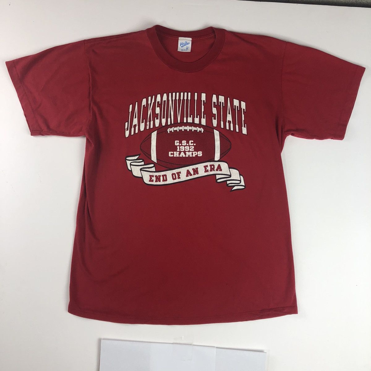 Velva Sheen × Vintage Vintage 90s Jacksonville State GSC Champs Football T-Shirt Size US M / EU 48-50 / 2 - 9 Thumbnail