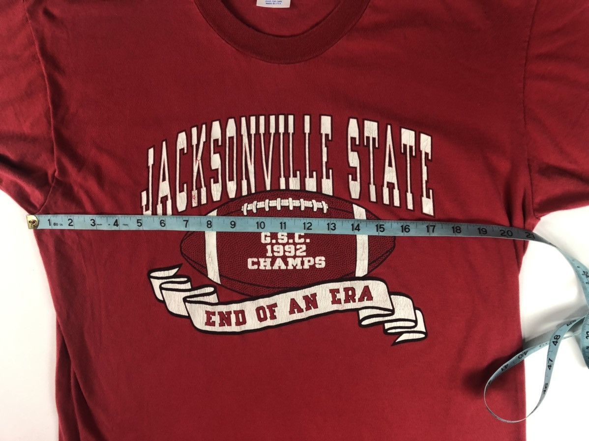 Velva Sheen × Vintage Vintage 90s Jacksonville State GSC Champs Football T-Shirt Size US M / EU 48-50 / 2 - 7 Thumbnail