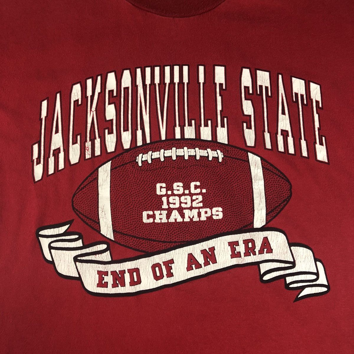 Velva Sheen × Vintage Vintage 90s Jacksonville State GSC Champs Football T-Shirt Size US M / EU 48-50 / 2 - 3 Thumbnail