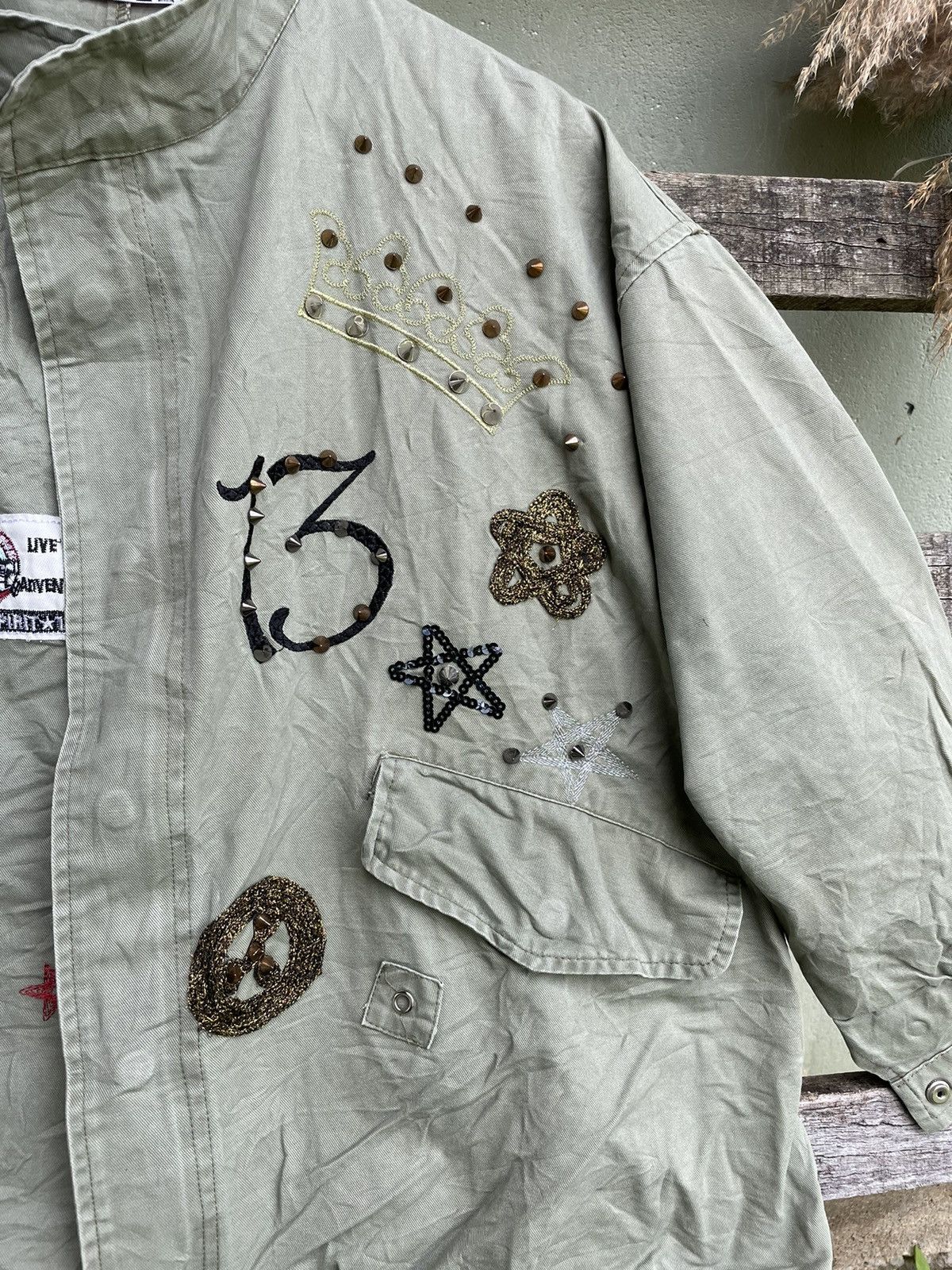 Japanese Brand × Military × Streetwear Punk Spike Army Style