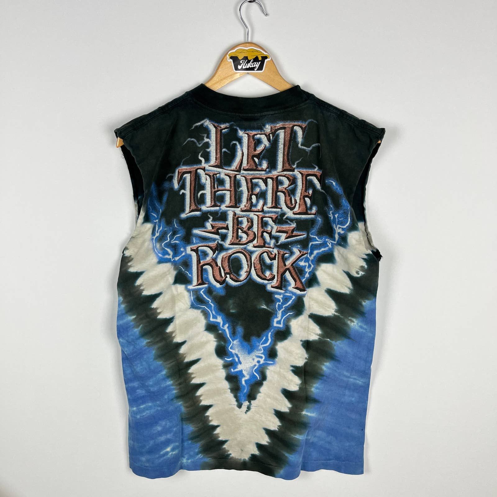 Vintage Vintage 90s Liquid Blue ACDC Band Sleeveless Shirt Medium Size US M / EU 48-50 / 2 - 3 Thumbnail