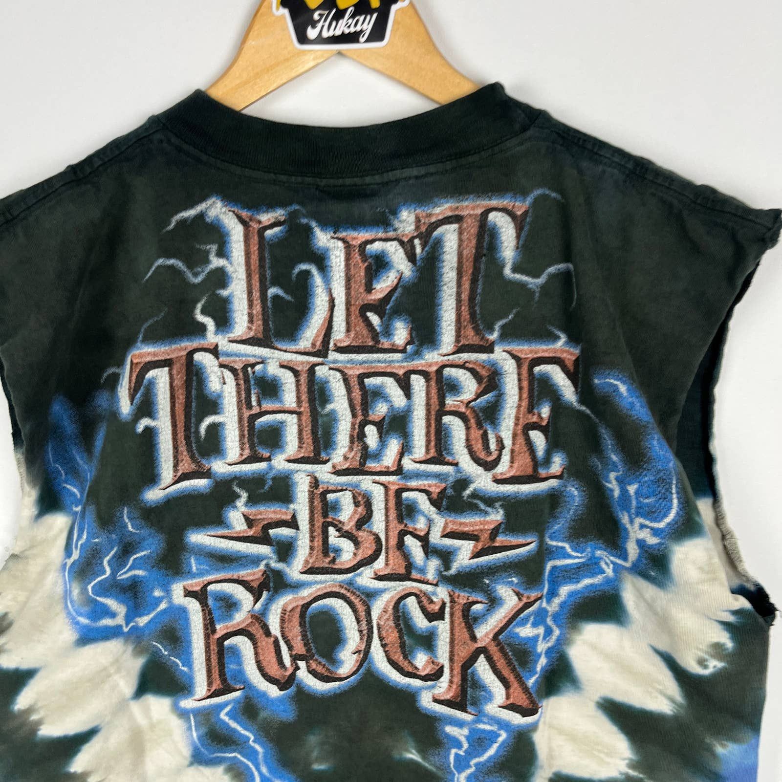 Vintage Vintage 90s Liquid Blue ACDC Band Sleeveless Shirt Medium Size US M / EU 48-50 / 2 - 4 Thumbnail