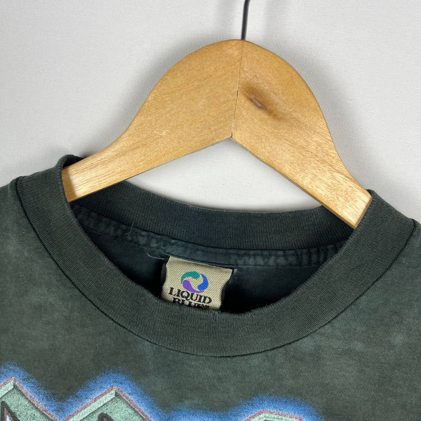 Vintage Vintage 90s Liquid Blue ACDC Band Sleeveless Shirt Medium Size US M / EU 48-50 / 2 - 6 Thumbnail