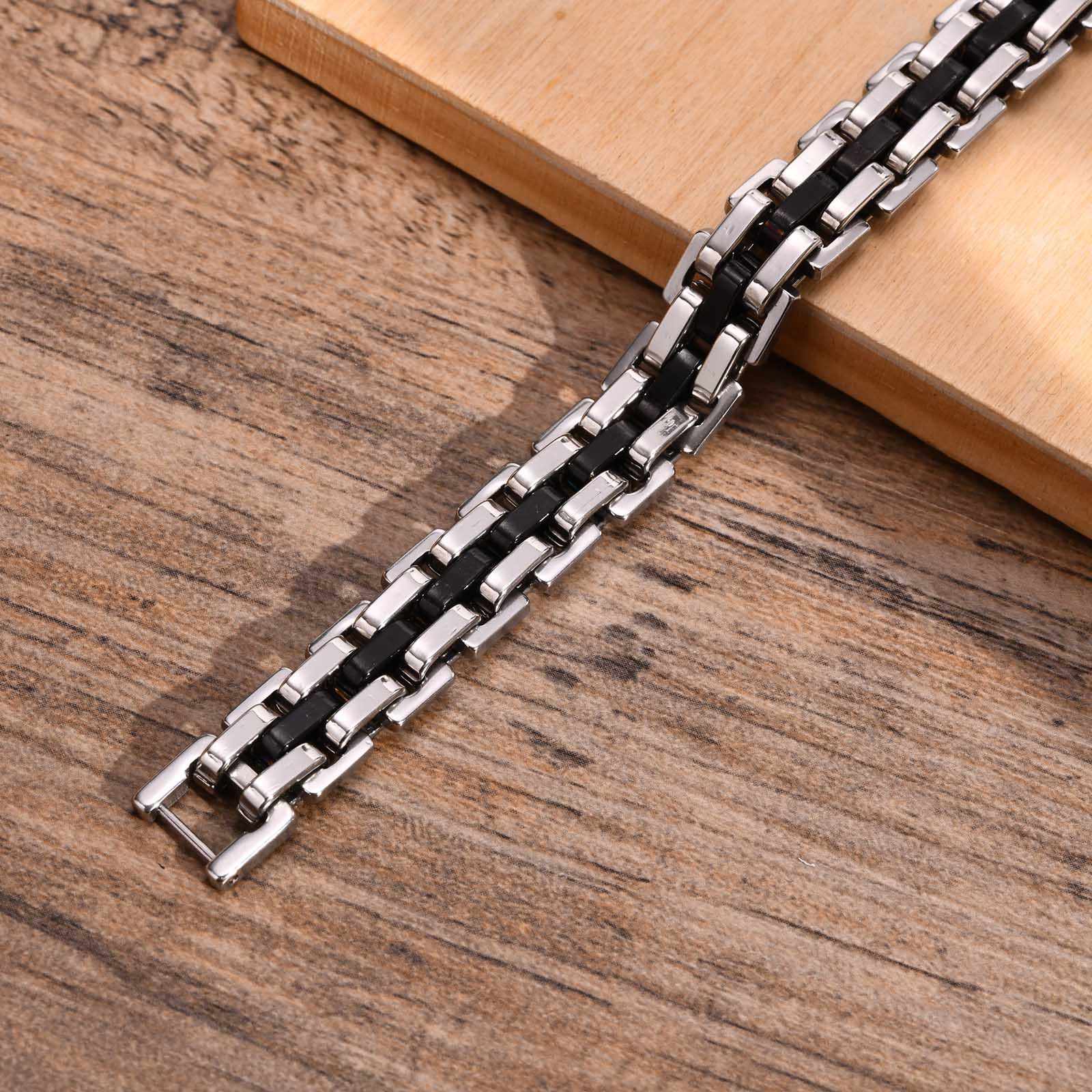 Jewelry Two Tone Chain Bracelets Size ONE SIZE - 4 Thumbnail