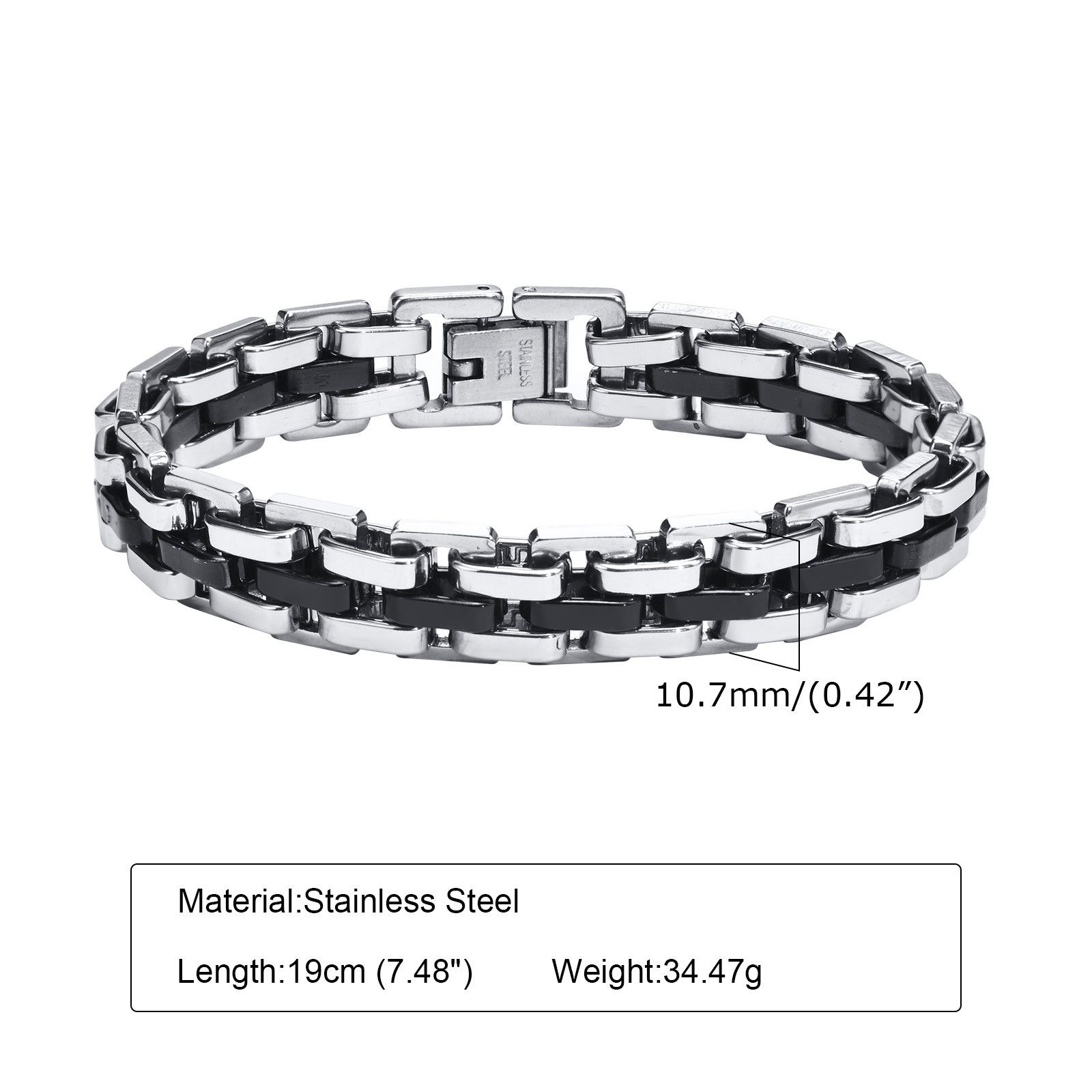 Jewelry Two Tone Chain Bracelets Size ONE SIZE - 5 Thumbnail