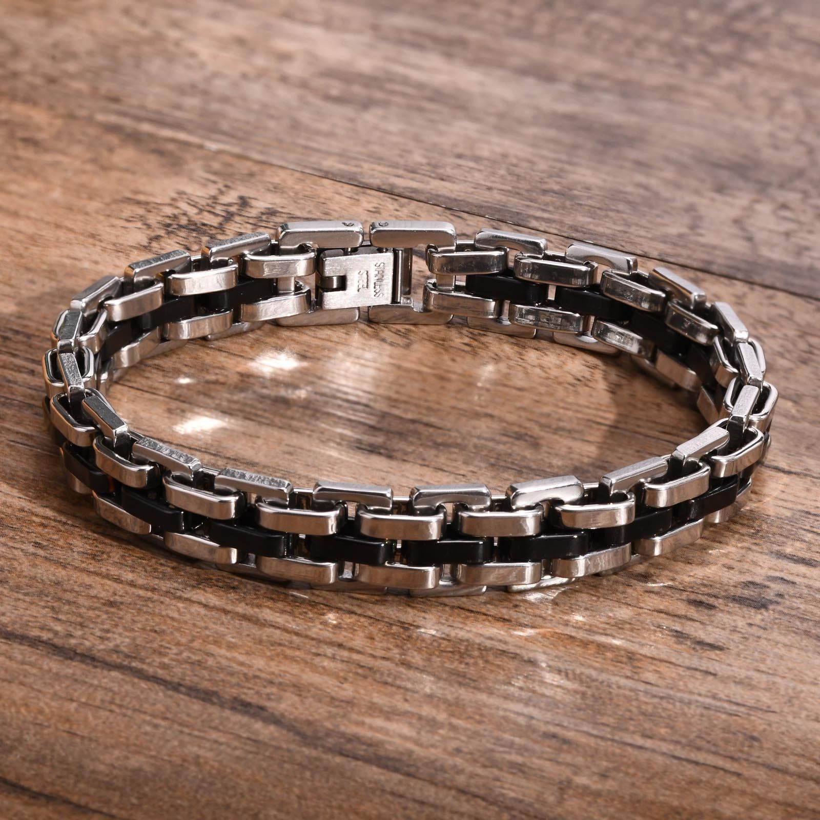 Jewelry Two Tone Chain Bracelets Size ONE SIZE - 1 Thumbnail