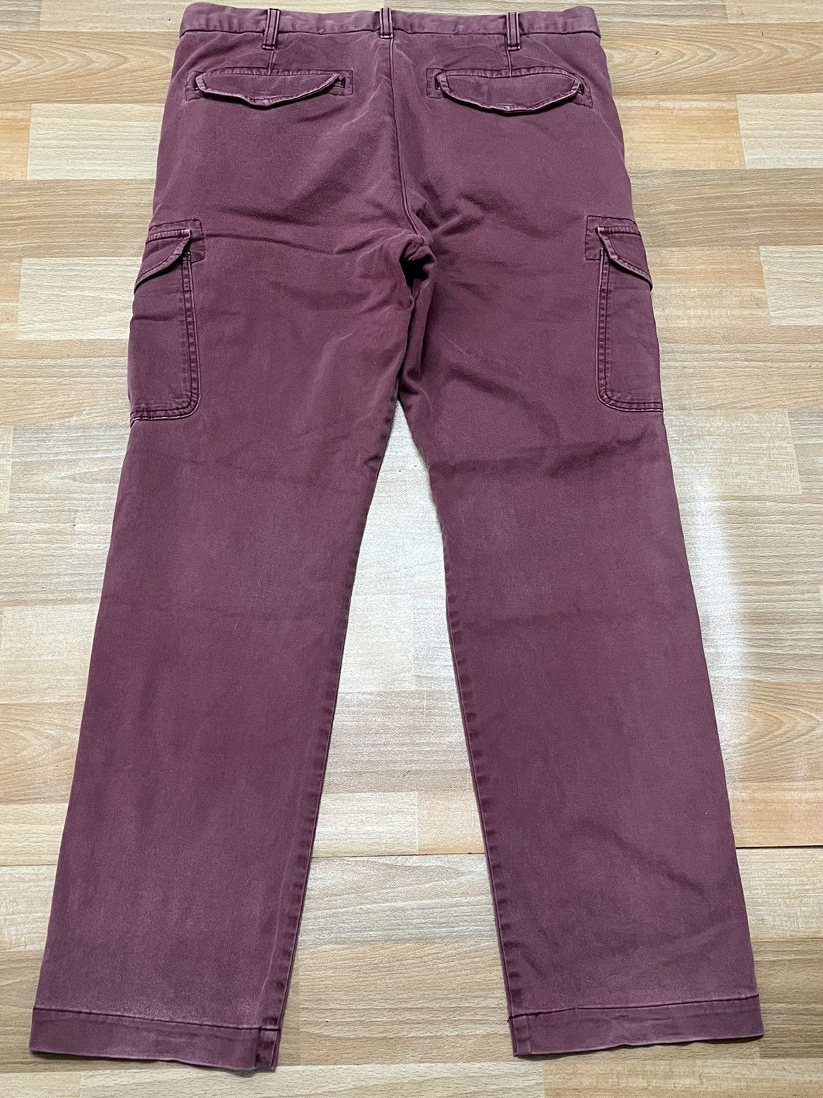 If Six Was Nine × Japanese Brand Japanase Uniqlo Maroon Cargo Pocket Straight Cut Size US 32 / EU 48 - 7 Thumbnail