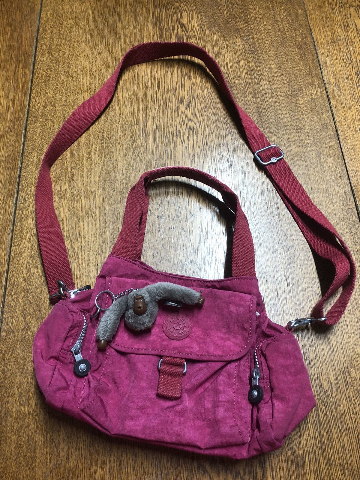 image of Vintage Kipling Multi Pocket Bag Y2K in Pink, Women's