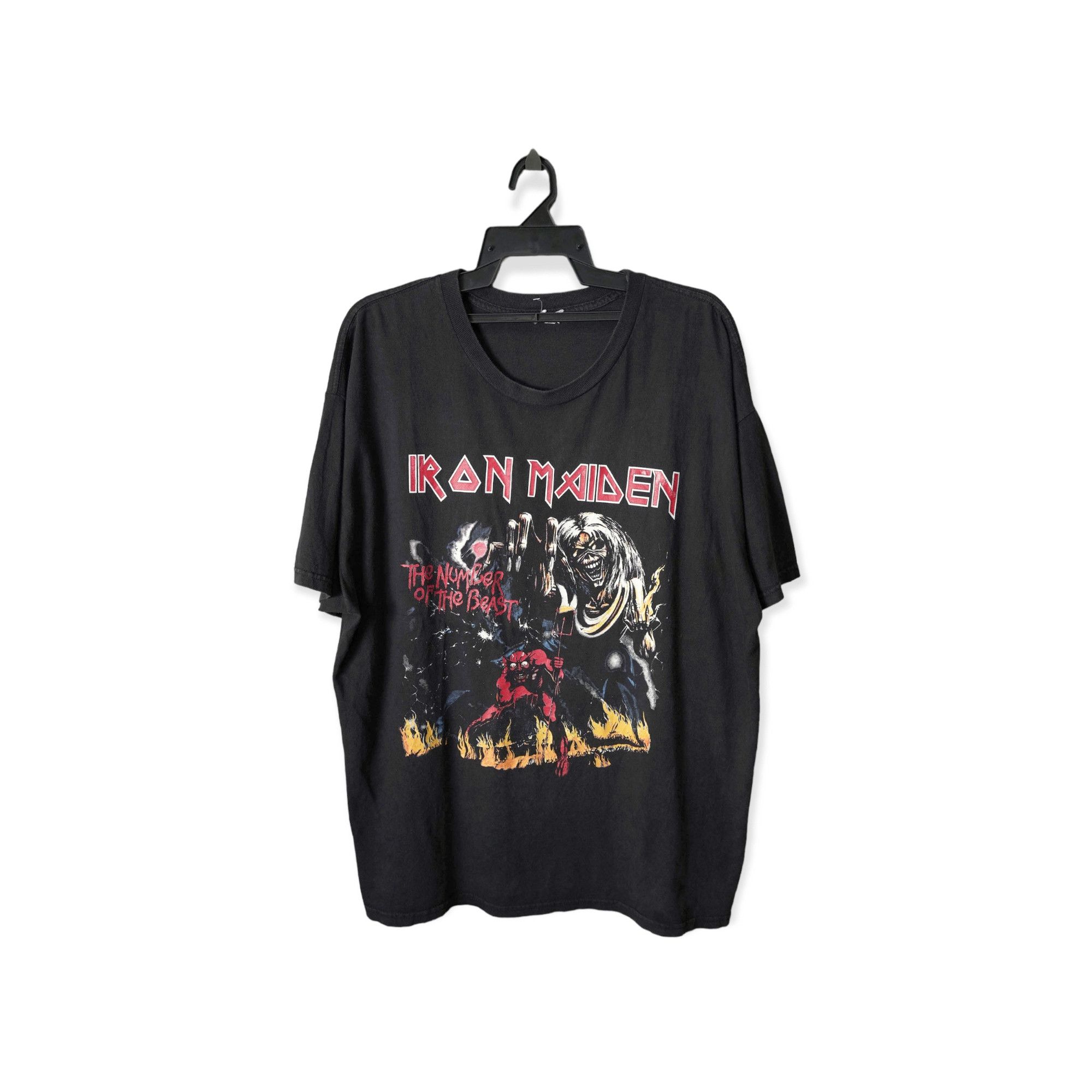 Vintage Y2K Iron Maiden The Number of The Beast Bootleg Tee
