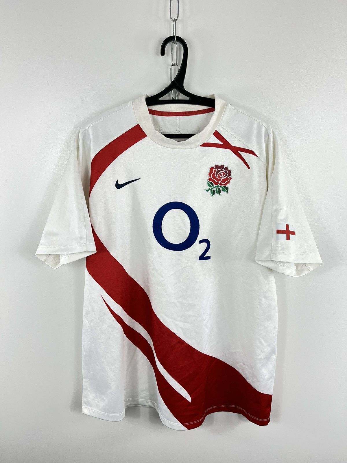 Nike Vintage England Rugby National Team Nike Rugby O2 Home Sz XL Size US XL / EU 56 / 4 - 1 Thumbnail