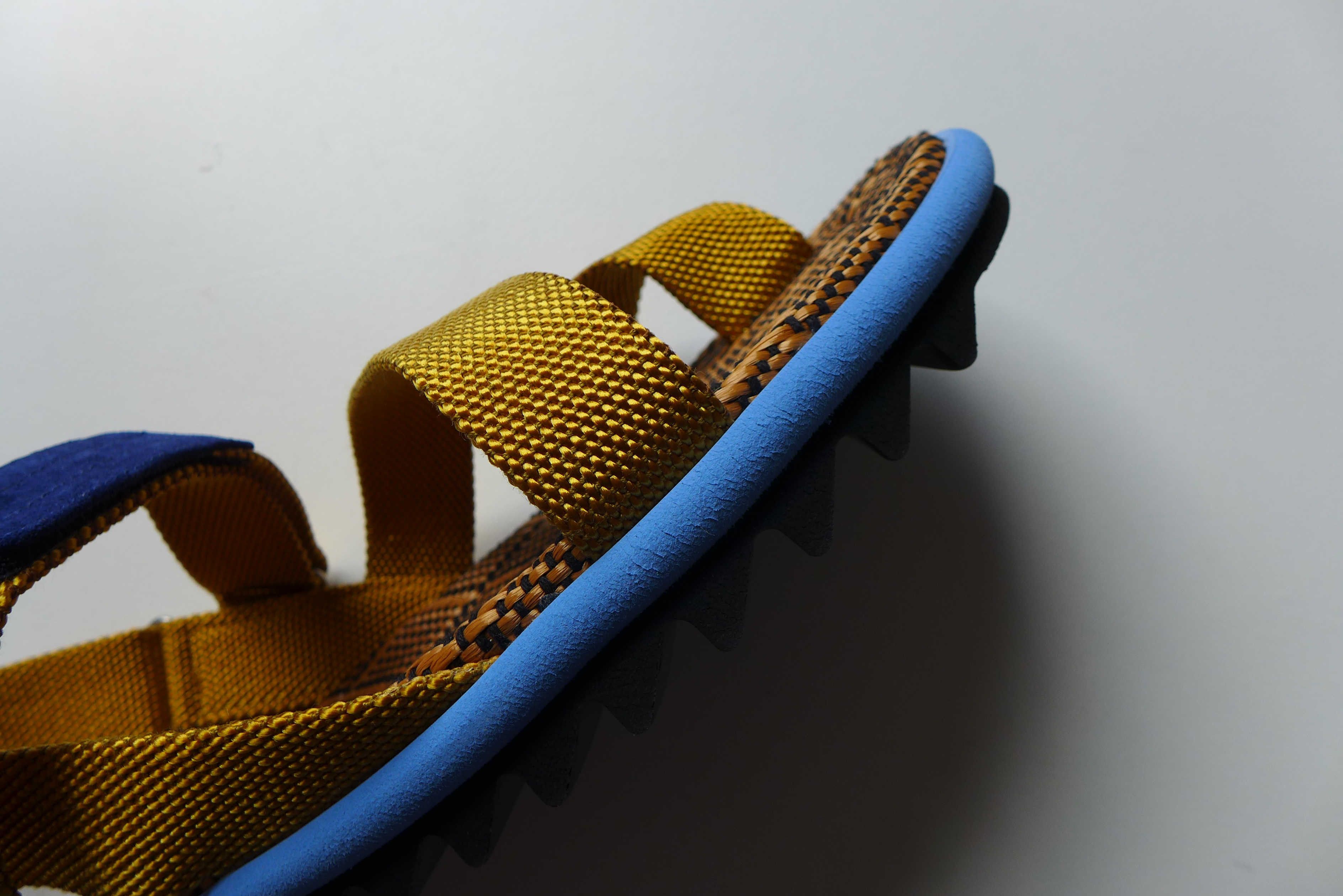 Dries Van Noten Dries Van Noten Webbing Sandals - Yellow Size US 9 / EU 42 - 9 Thumbnail