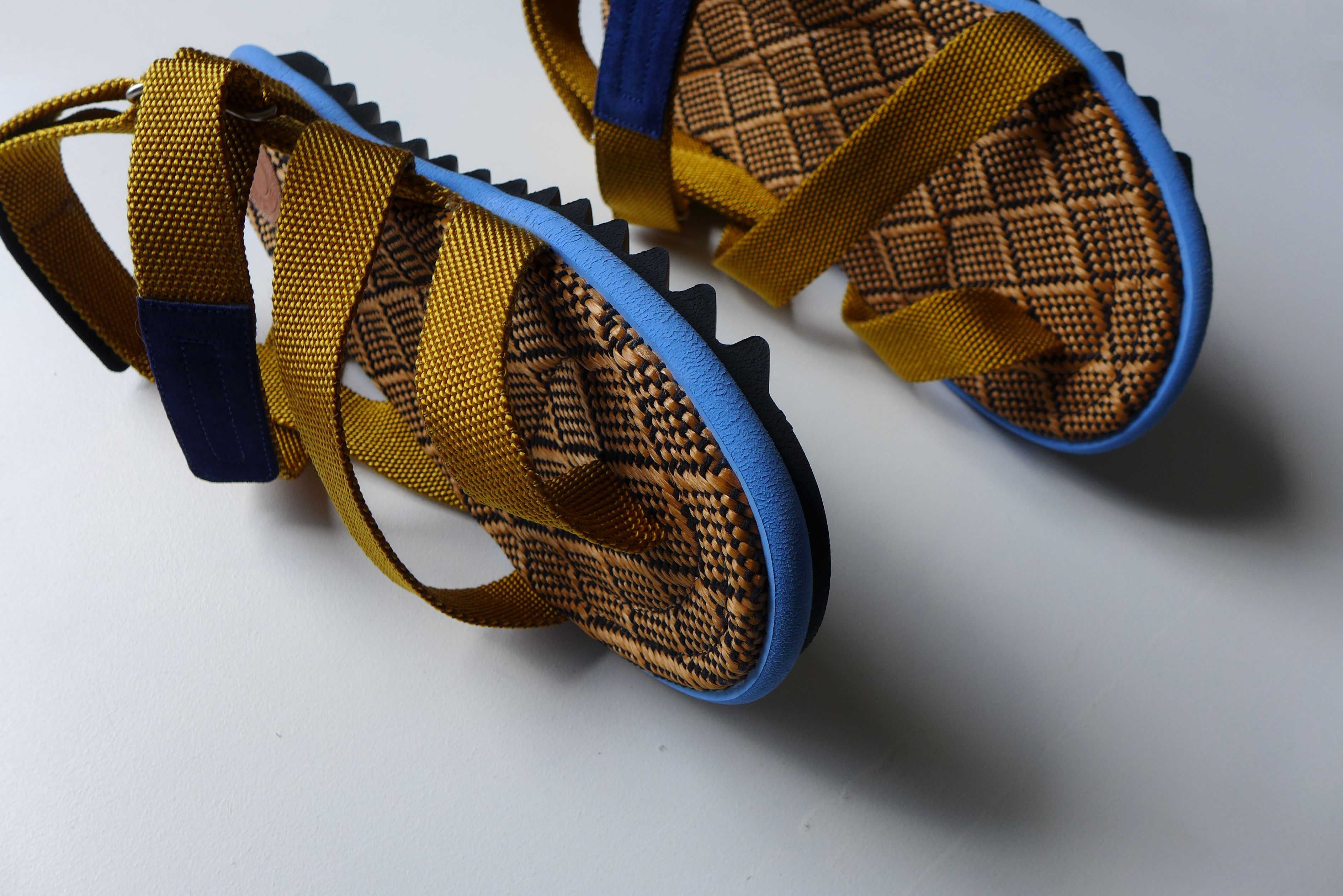Dries Van Noten Dries Van Noten Webbing Sandals - Yellow Size US 9 / EU 42 - 11 Thumbnail