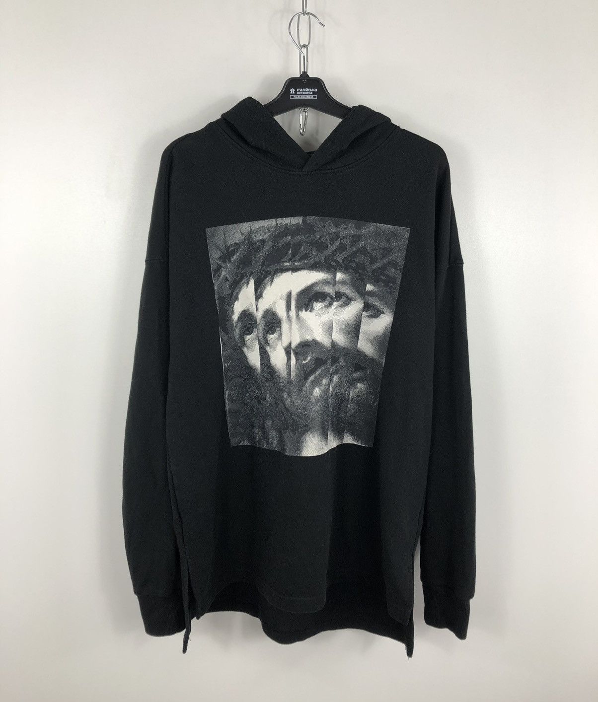 Designer × Japanese Brand Believe 3:16 Hoodie Jesus Big Logo Oversize Black Size S/M Size US S / EU 44-46 / 1 - 1 Thumbnail