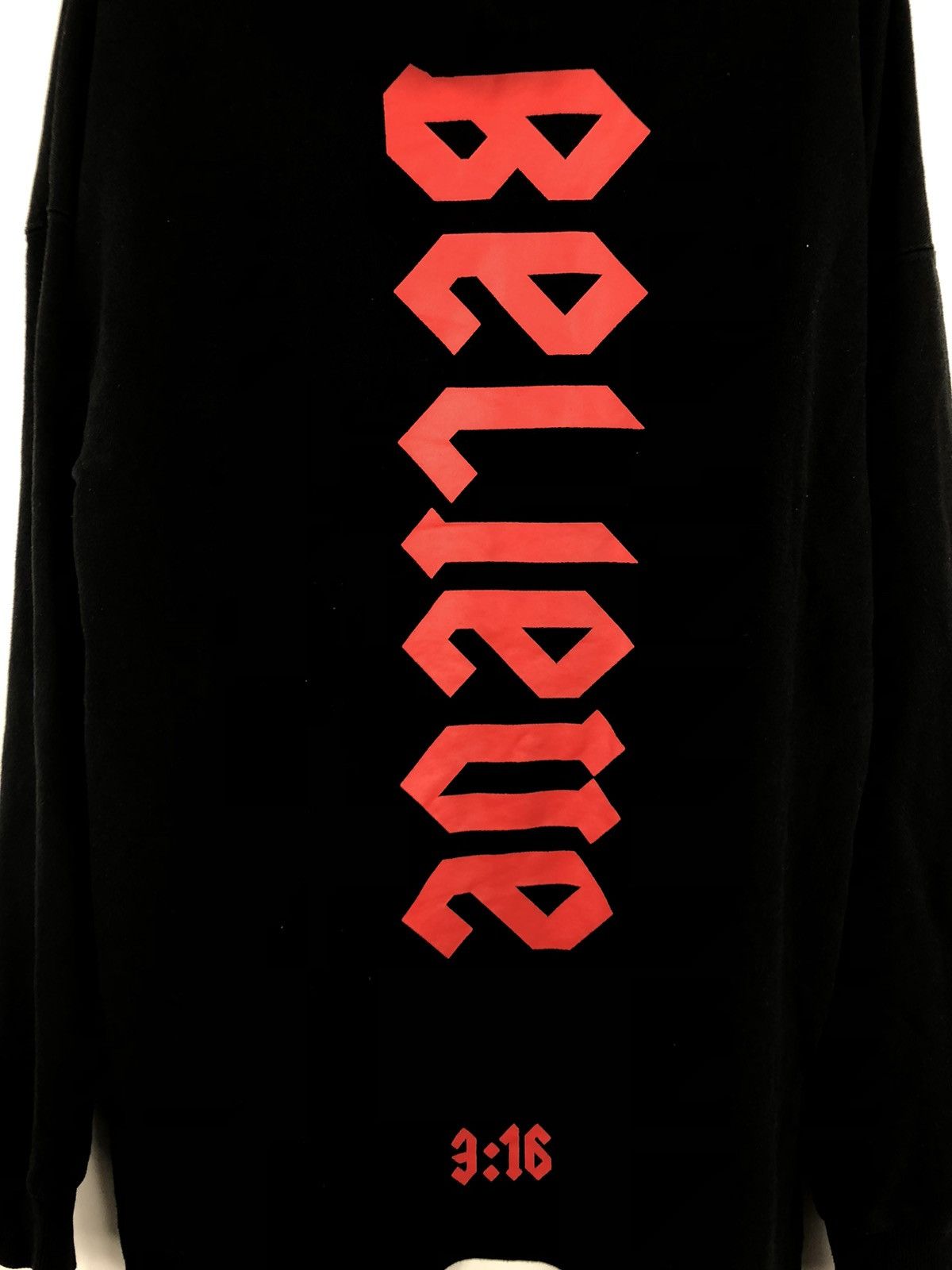 Designer × Japanese Brand Believe 3:16 Hoodie Jesus Big Logo Oversize Black Size S/M Size US S / EU 44-46 / 1 - 7 Thumbnail