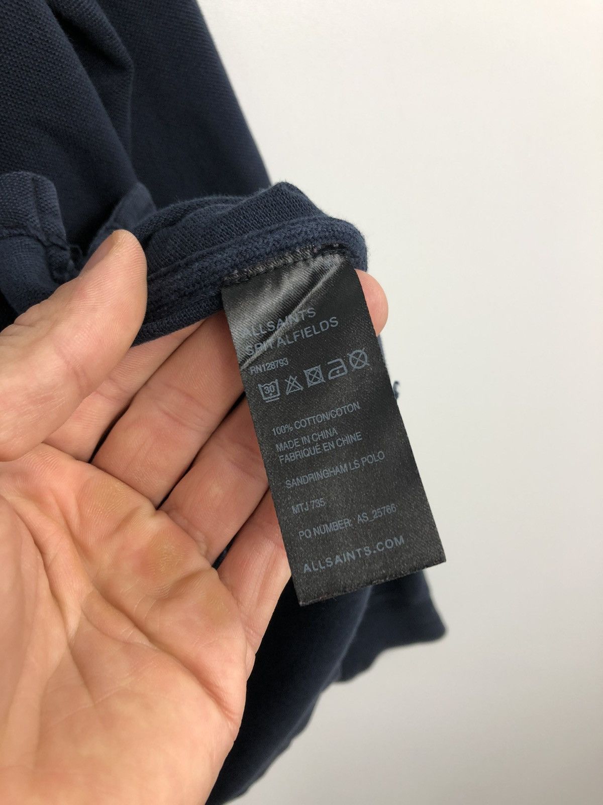 Allsaints × Vintage Vintage Allsaints Long Sleeve 3 Button Style Navy Size M Size US M / EU 48-50 / 2 - 7 Thumbnail
