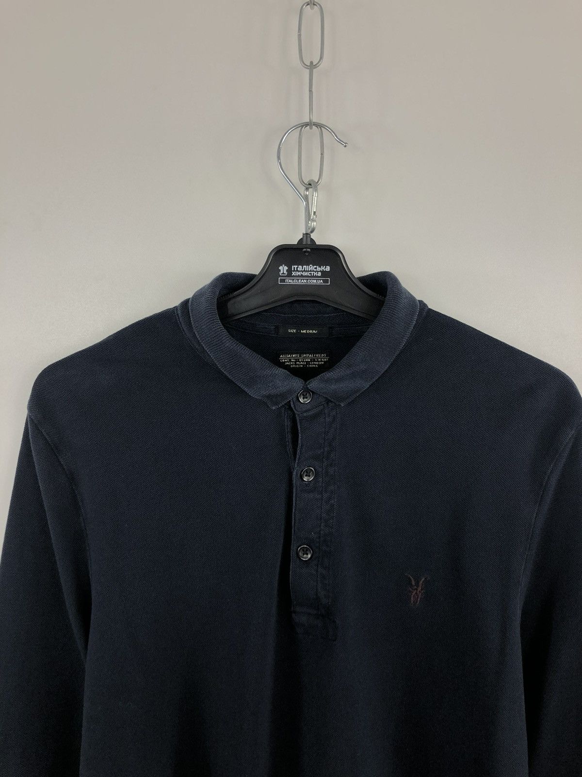 Allsaints × Vintage Vintage Allsaints Long Sleeve 3 Button Style Navy Size M Size US M / EU 48-50 / 2 - 3 Thumbnail