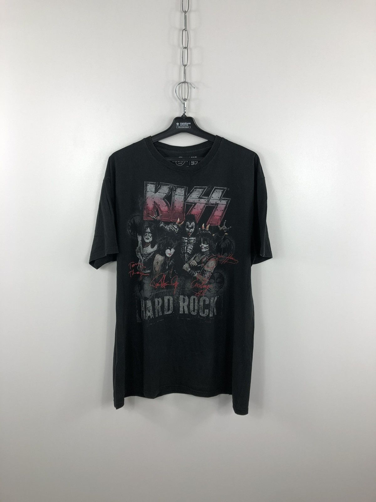 Band Tees × KISS Vintage Kiss Hard Rock Sig Series 32 Madrid Big T-Shirt Sz L Size US L / EU 52-54 / 3 - 1 Thumbnail