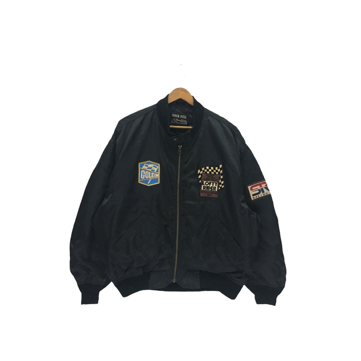 Sports Specialties Vintage SRC Racing Team Back Fire Team Bomber Jacket Size US M / EU 48-50 / 2 - 1 Thumbnail