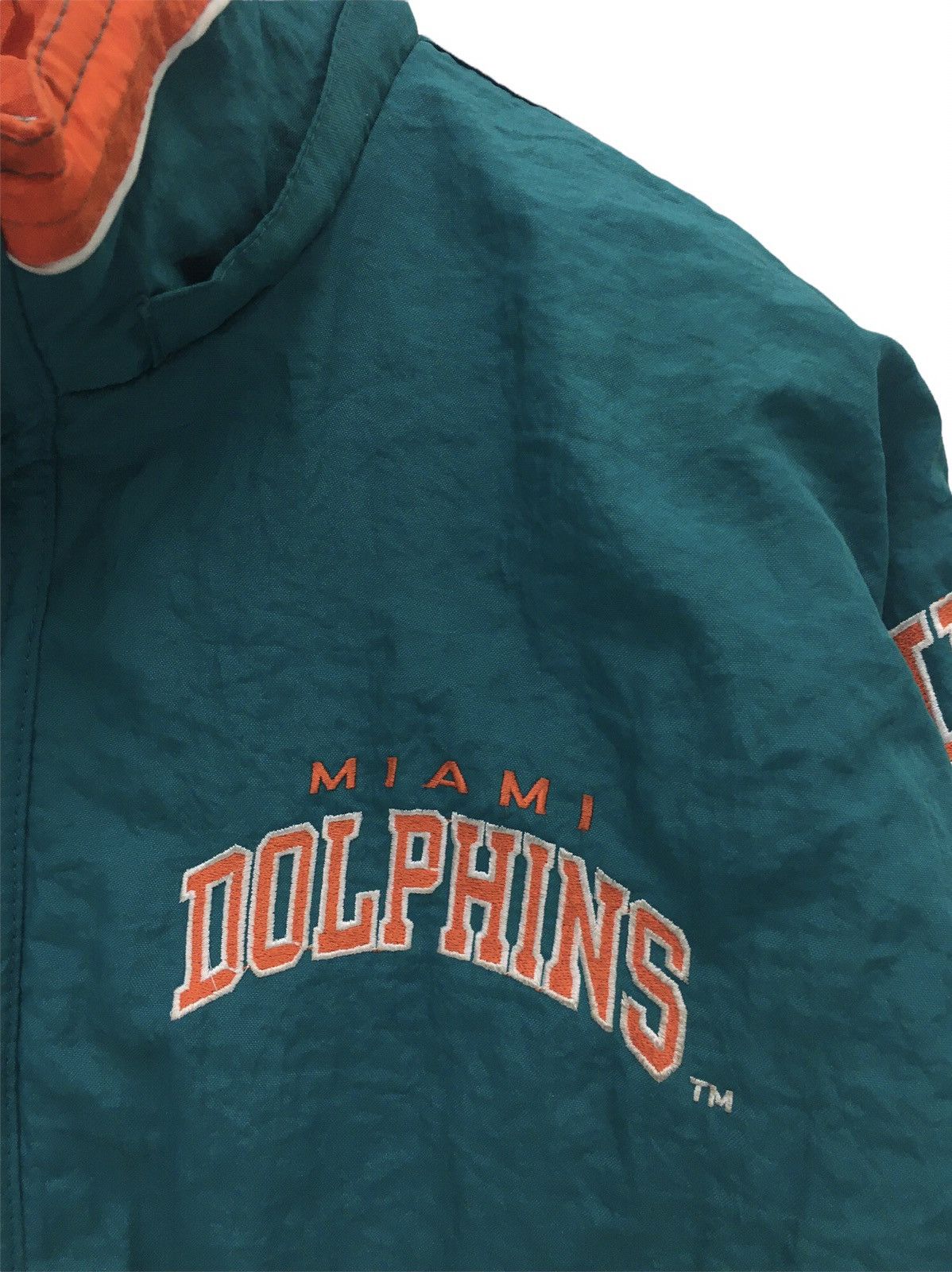 Starter Vintage Miami Dolphin American Football Team Bomber Jacket Size US L / EU 52-54 / 3 - 5 Thumbnail