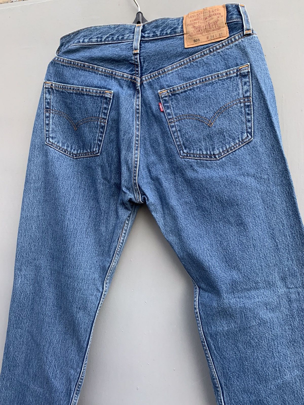 Levi's 90s Made in USA Levis 501 Vintage Blue jeans Denim pants Size US 34 / EU 50 - 8 Thumbnail