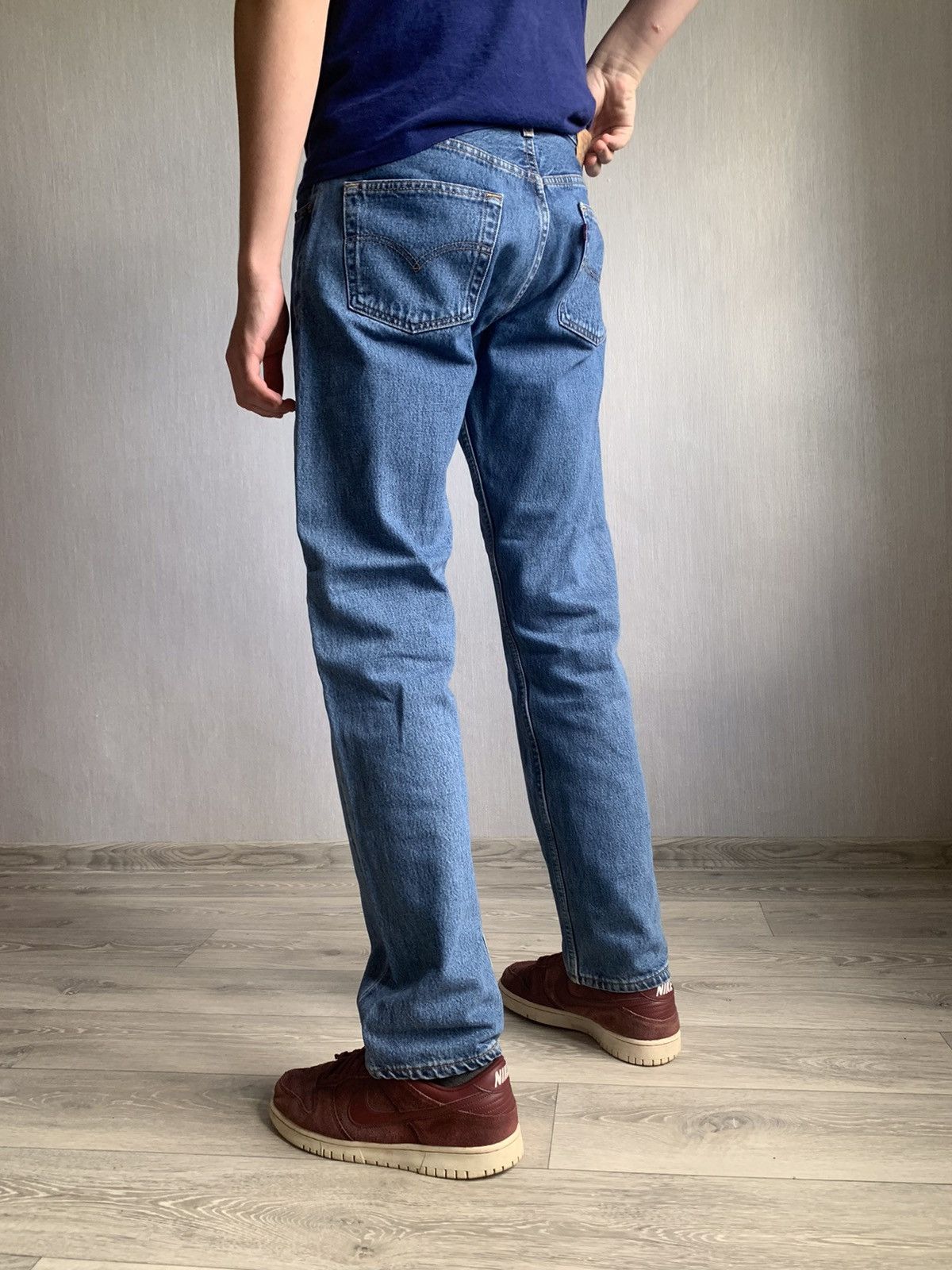 Levi's 90s Made in USA Levis 501 Vintage Blue jeans Denim pants Size US 34 / EU 50 - 3 Thumbnail