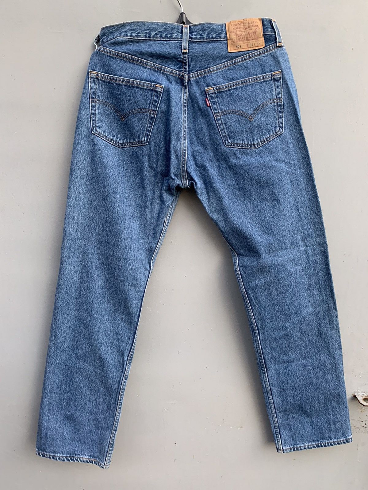 Levi's 90s Made in USA Levis 501 Vintage Blue jeans Denim pants Size US 34 / EU 50 - 5 Thumbnail