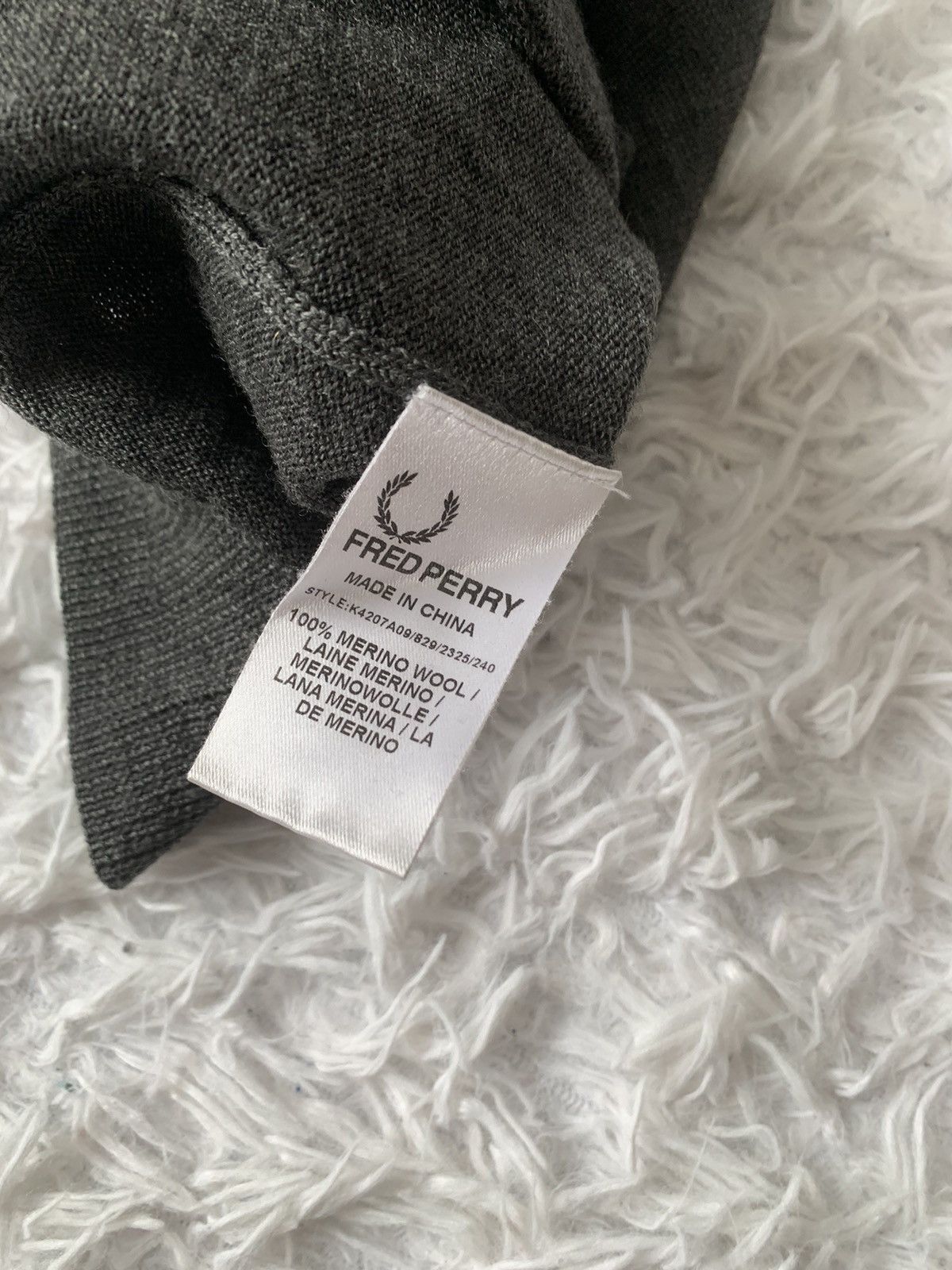 Fred Perry Fred Perry Merino Wool Grey Cardigan Size M Size US M / EU 48-50 / 2 - 5 Thumbnail