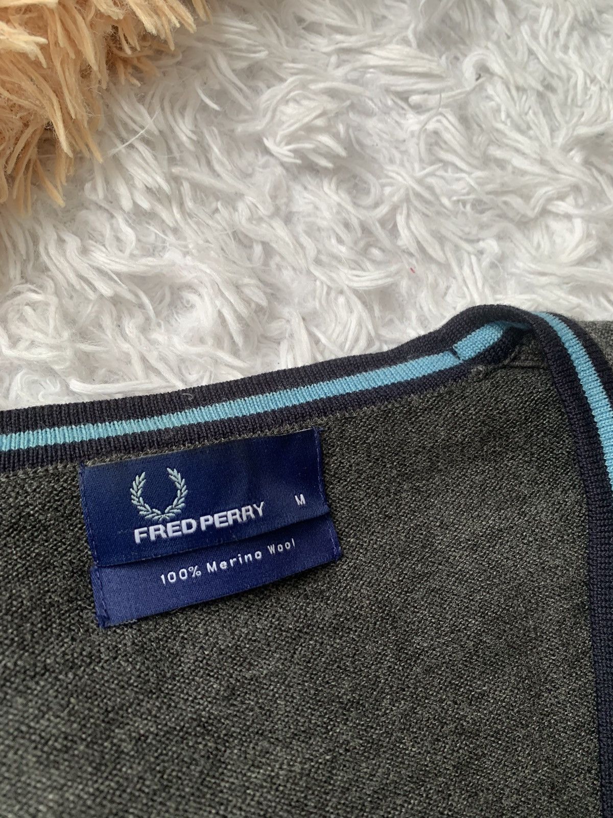 Fred Perry Fred Perry Merino Wool Grey Cardigan Size M Size US M / EU 48-50 / 2 - 4 Thumbnail