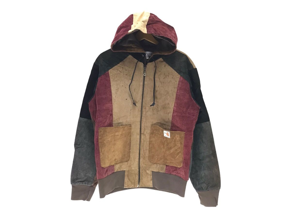 Carhartt Vintage Carhartt Leather Jacket Custom Design Carhartt Size US M / EU 48-50 / 2 - 2 Thumbnail