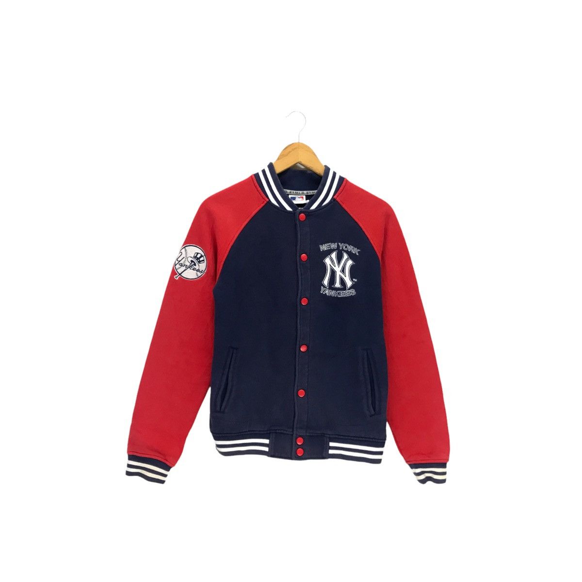 Vintage New York Yankees Varsity Jacket Yankees Varsity NY Yankees Baseball MLB Varsity Jacket TTS Large (Refer measurements)-STAINS