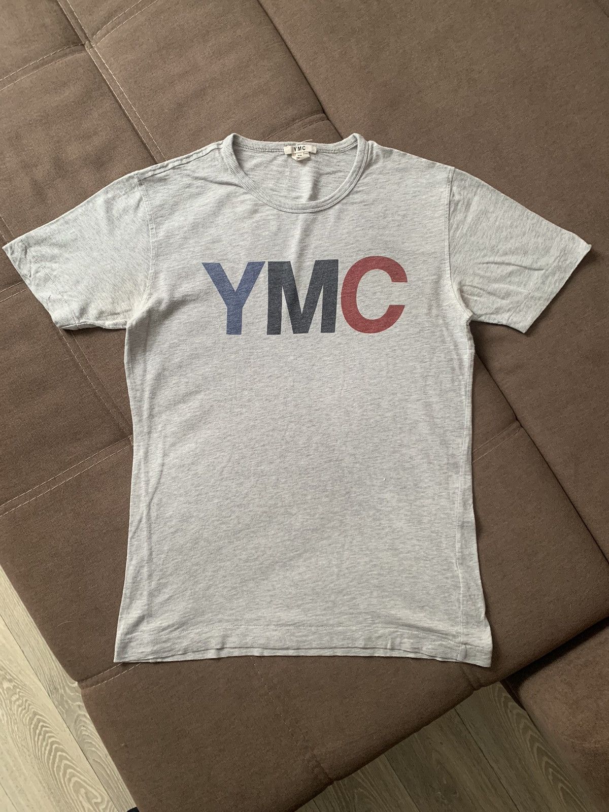 YMC YMC Big Logo Grey T-Shirt Size US XS / EU 42 / 0 - 1 Thumbnail